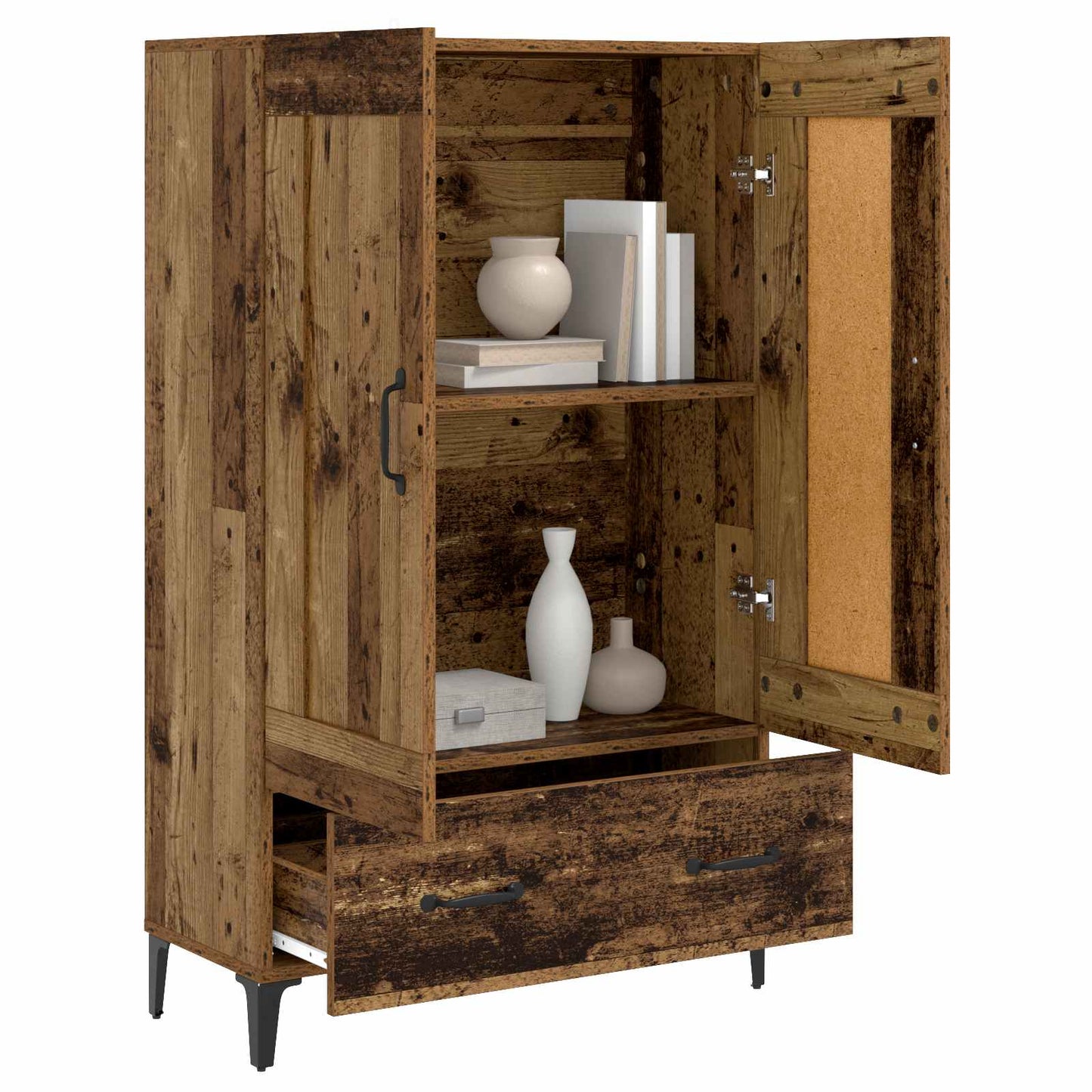 vidaXL Highboard Παλαιωμένο ξύλο 70 x 31 x 115 εκ Επεξεργασμένο Ξύλο