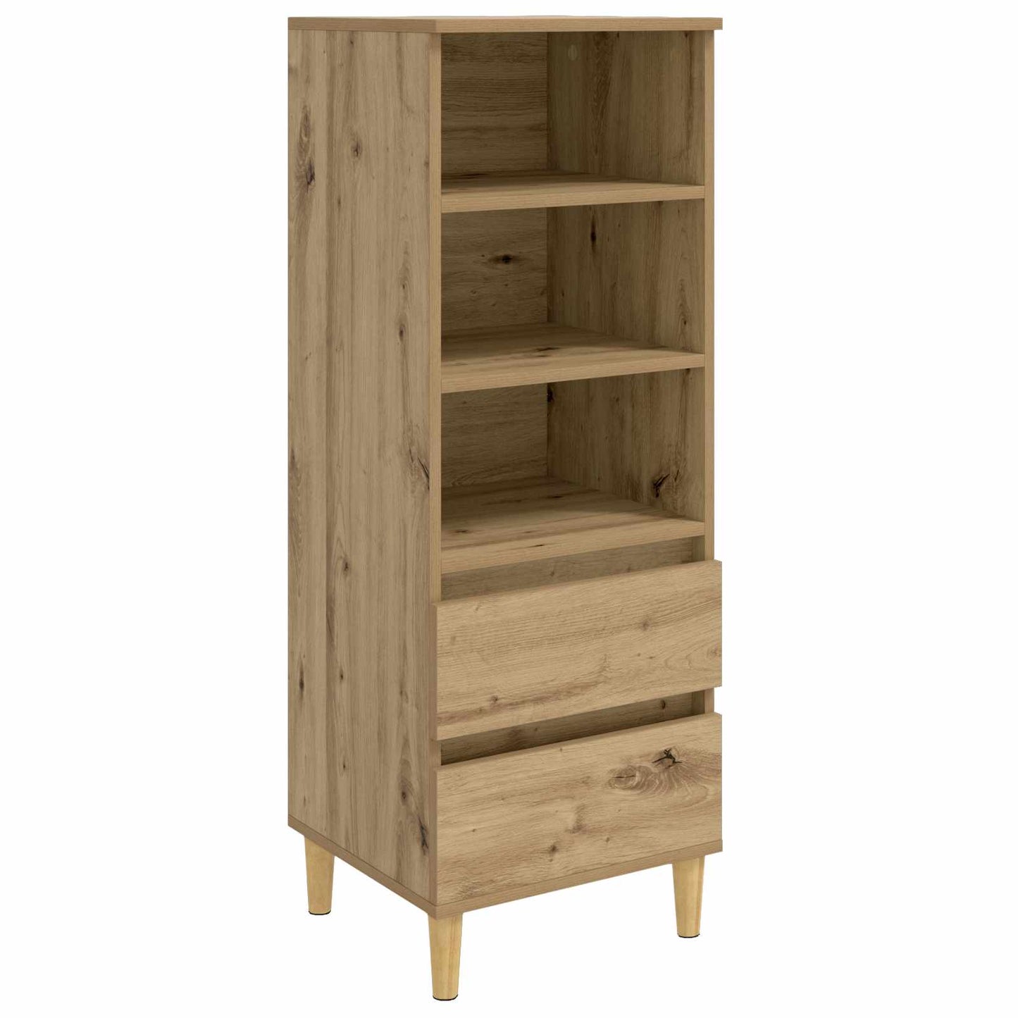 vidaXL Highboard Artisan Δρυς 40 x 36 x 110 εκ. Επεξεργασμένο Ξύλο