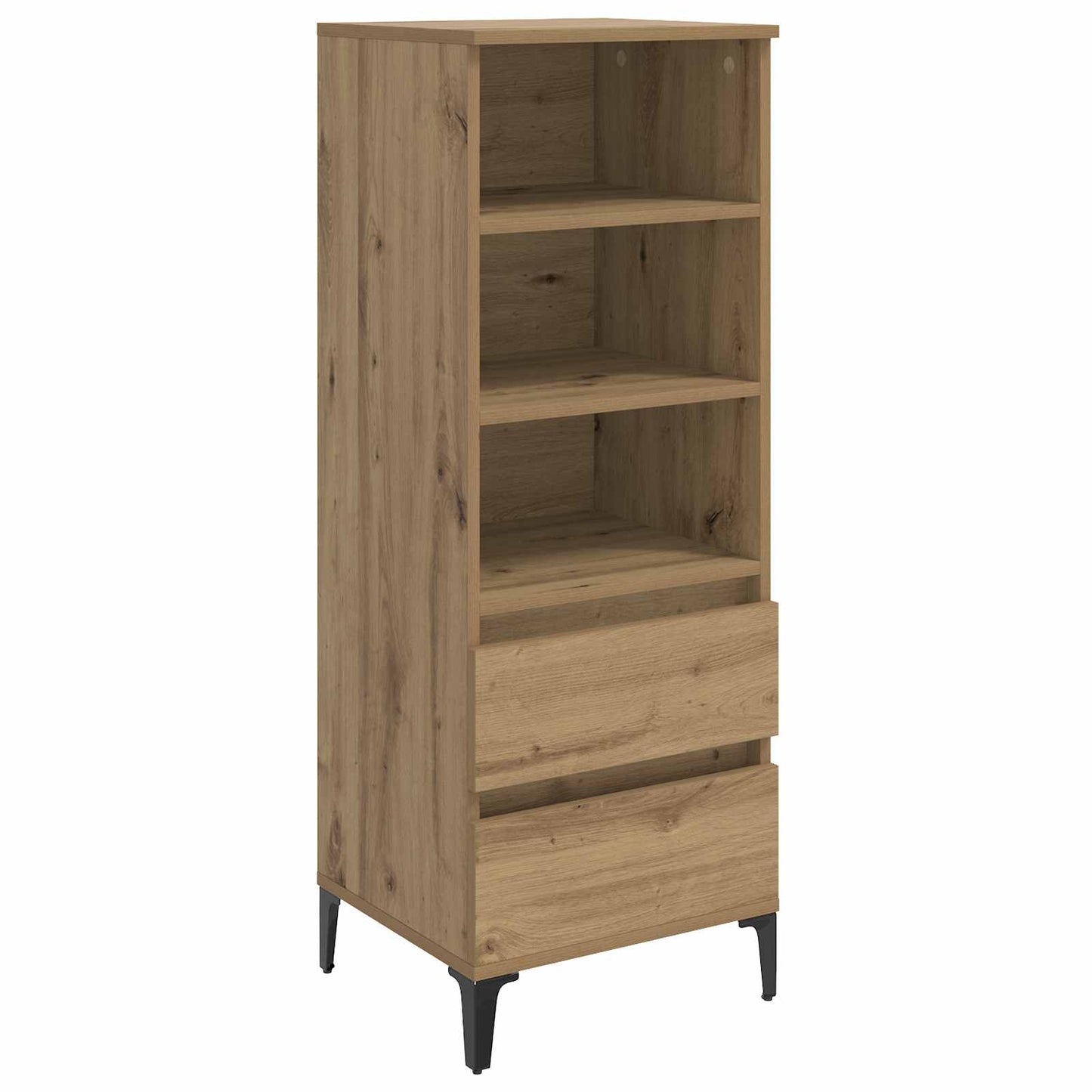 vidaXL Highboard Artisan Δρυς 40 x 36 x 110 εκ. Επεξεργασμένο Ξύλο