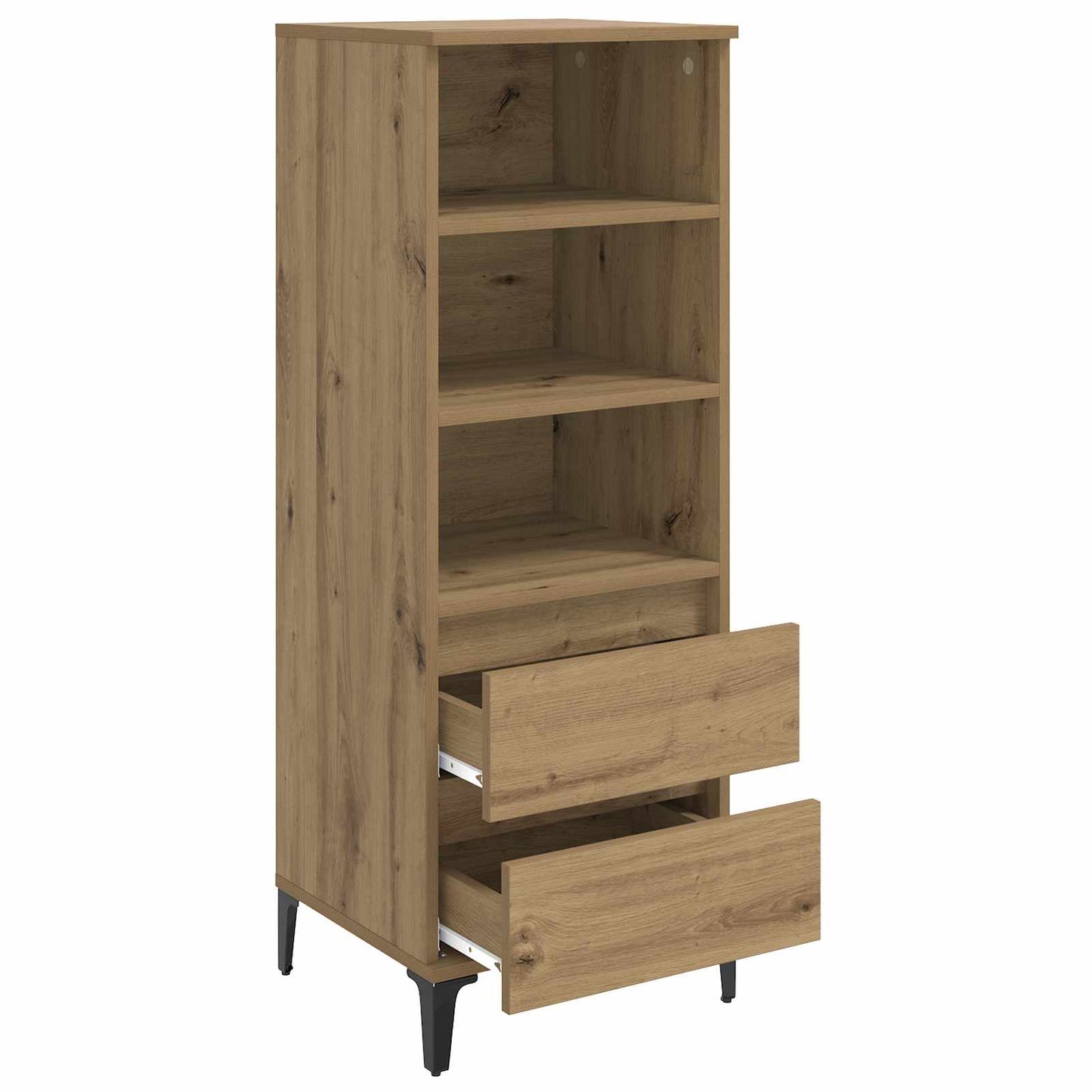 vidaXL Highboard Artisan Δρυς 40 x 36 x 110 εκ. Επεξεργασμένο Ξύλο