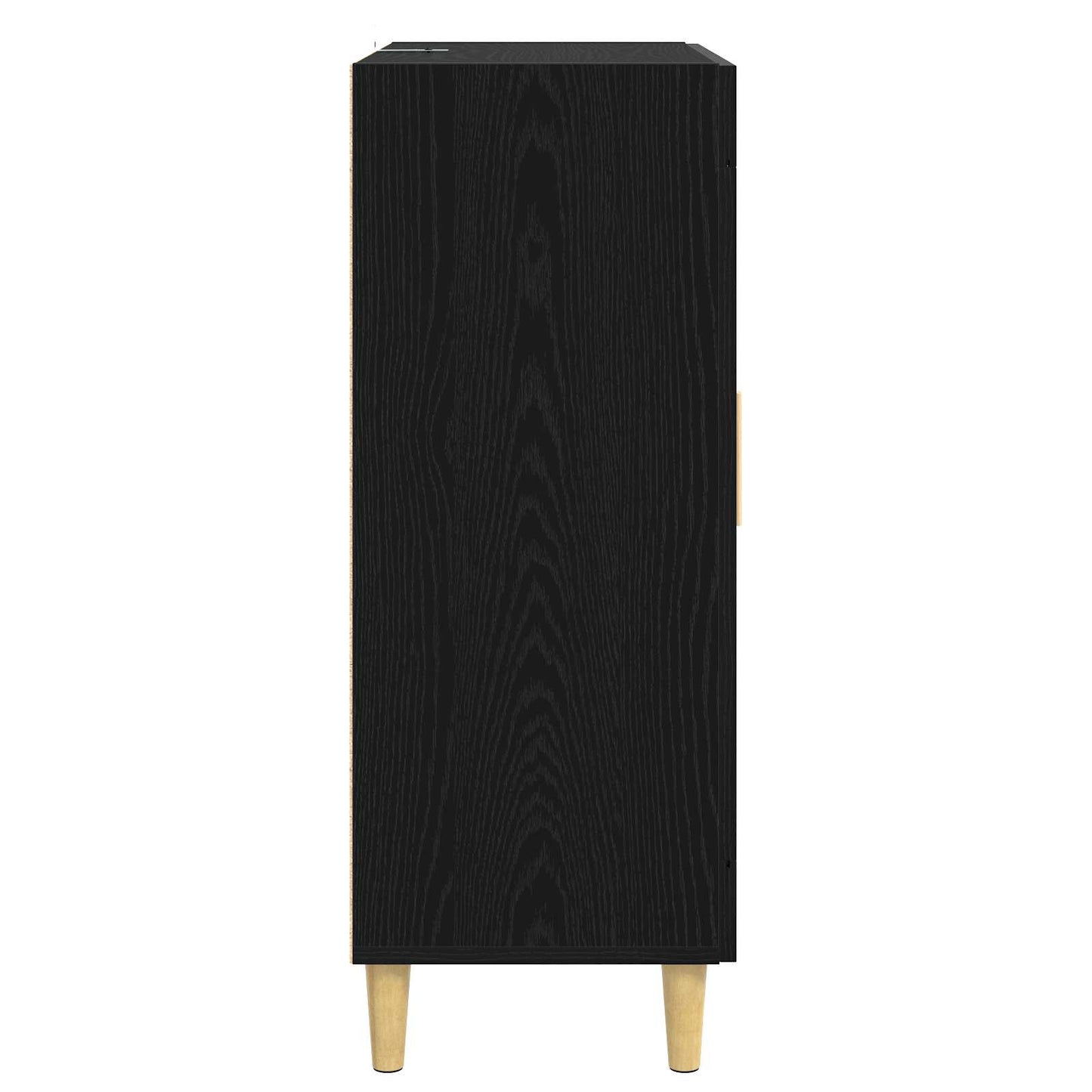 vidaXL Πλαϊνό γραφείο Μαύρη Δρυς 69,5 x 34 x 90 εκ. Επεξεργασμένο Ξύλο
