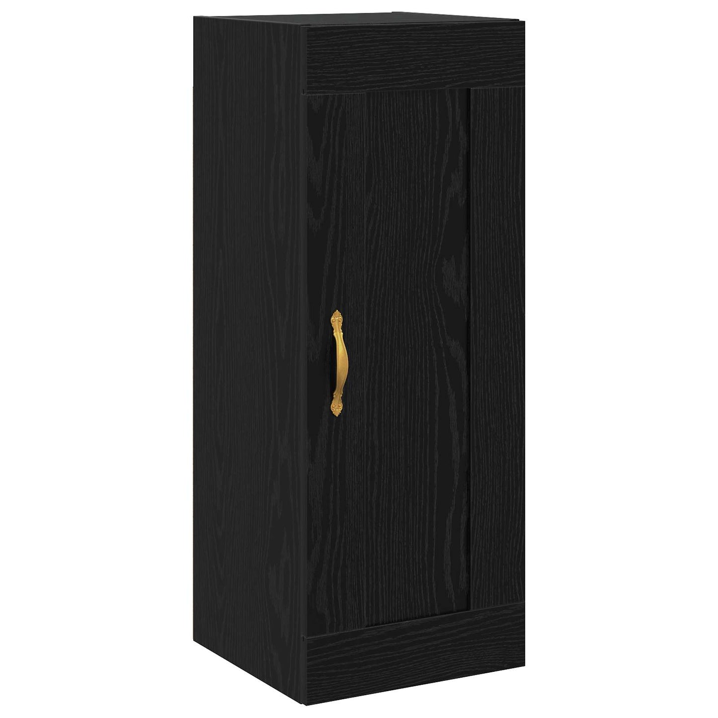 vidaXL Ντουλάπα Τοίχου Μαύρη Δρυς 34,5 x 34 x 90 εκ.