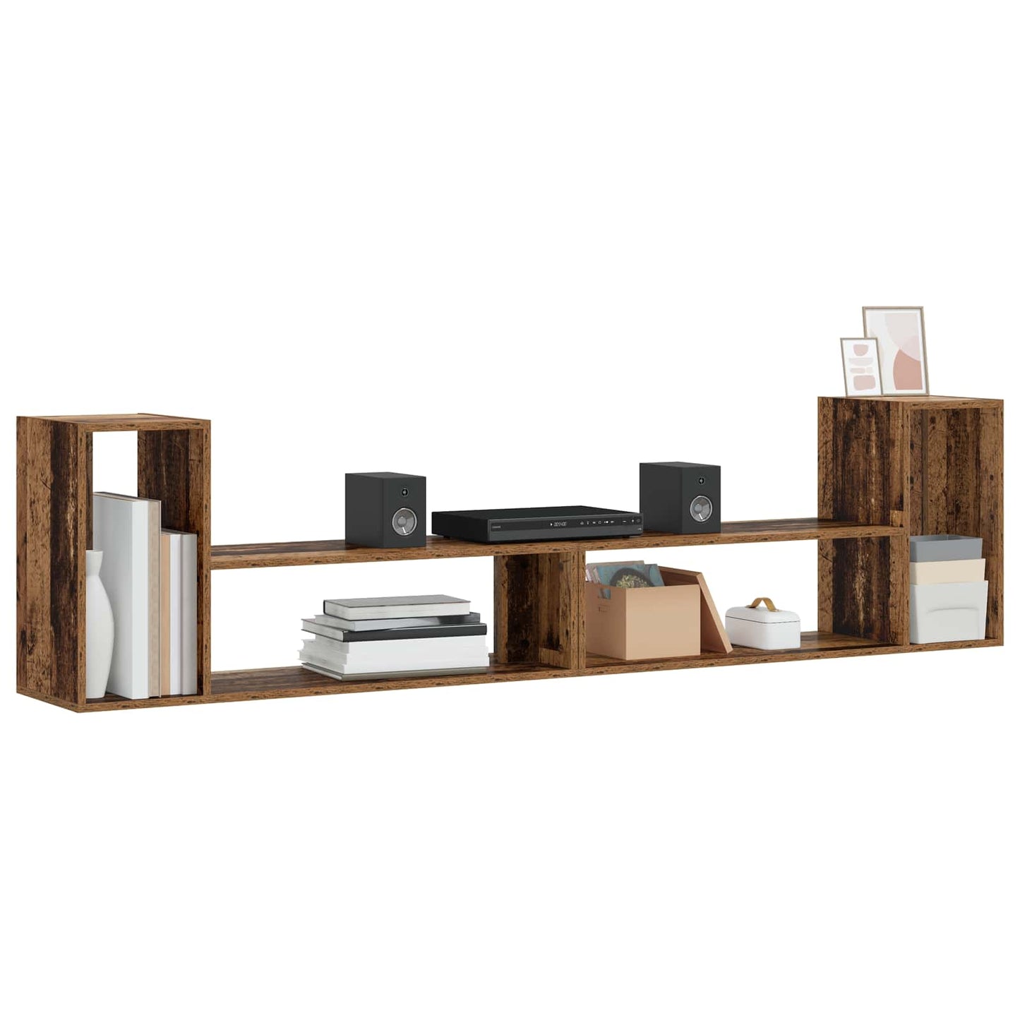 vidaXL Ντουλάπι TV 100 x 30 x 50 cm Παλαιωμένο ξύλο Επεξεργασμένο Ξύλο