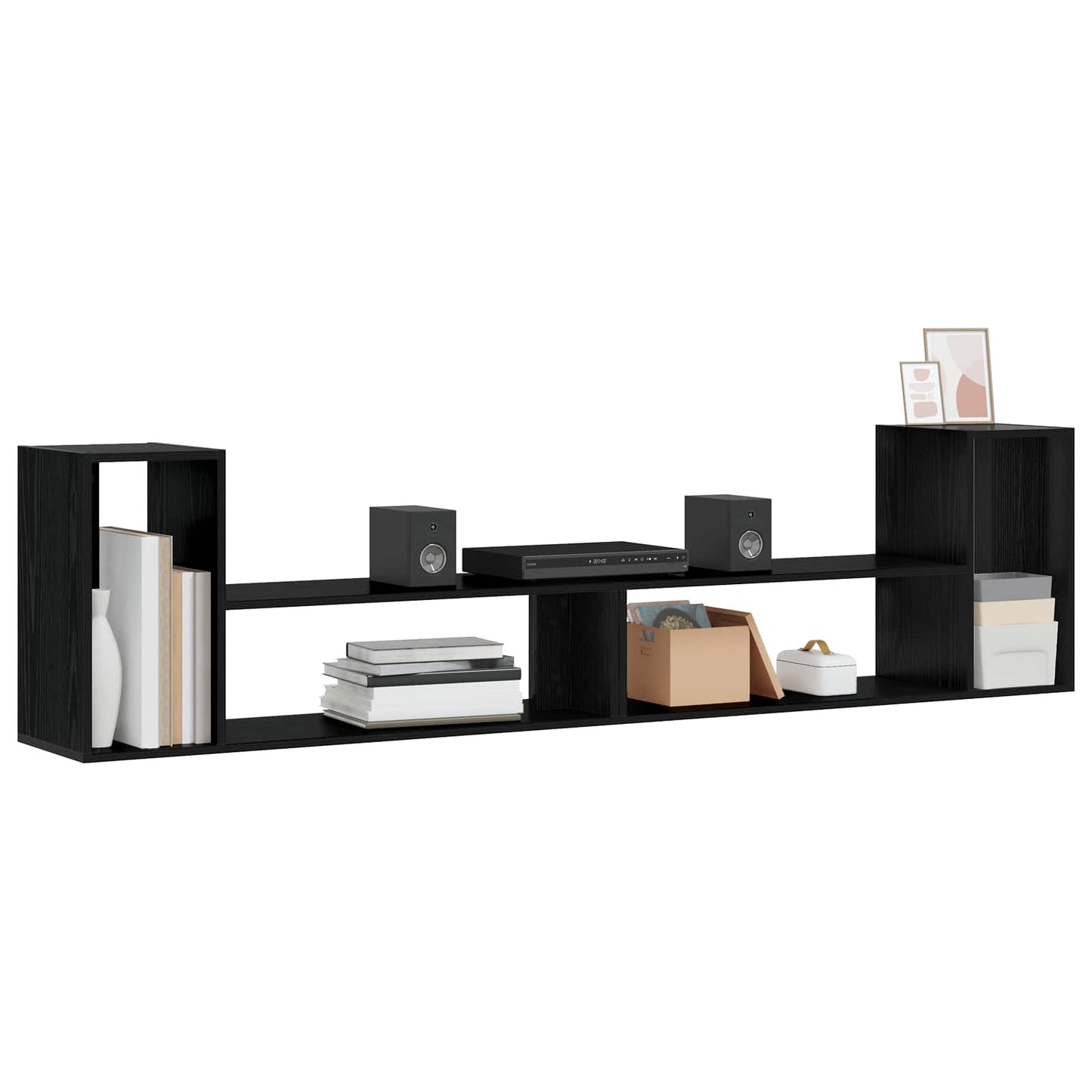 vidaXL Ντουλάπι TV 100 x 30 x 50 cm Μαύρη Δρυς Επεξεργασμένο Ξύλο