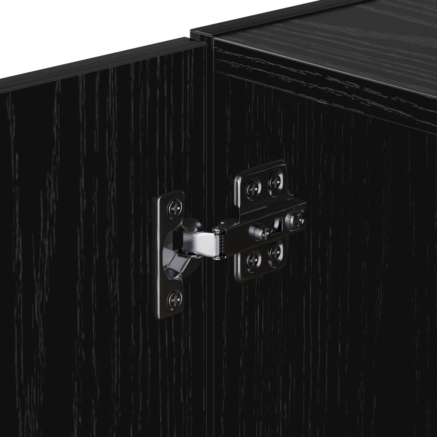 vidaXL Ντουλάπα Τοίχου Μαύρη Δρυς 40 x 42,5 x 40 εκ Επεξεργασμένο Ξύλο