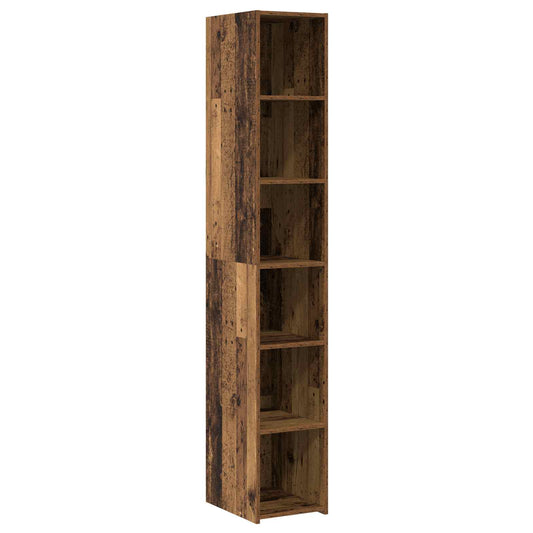 vidaXL Highboard Παλαιωμένο ξύλο 30 x 41 x 185 εκ. Επεξεργασμένο Ξύλο