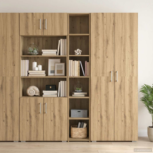 vidaXL Highboard Artisan Δρυς 30 x 41 x 185 εκ. Επεξεργασμένο Ξύλο