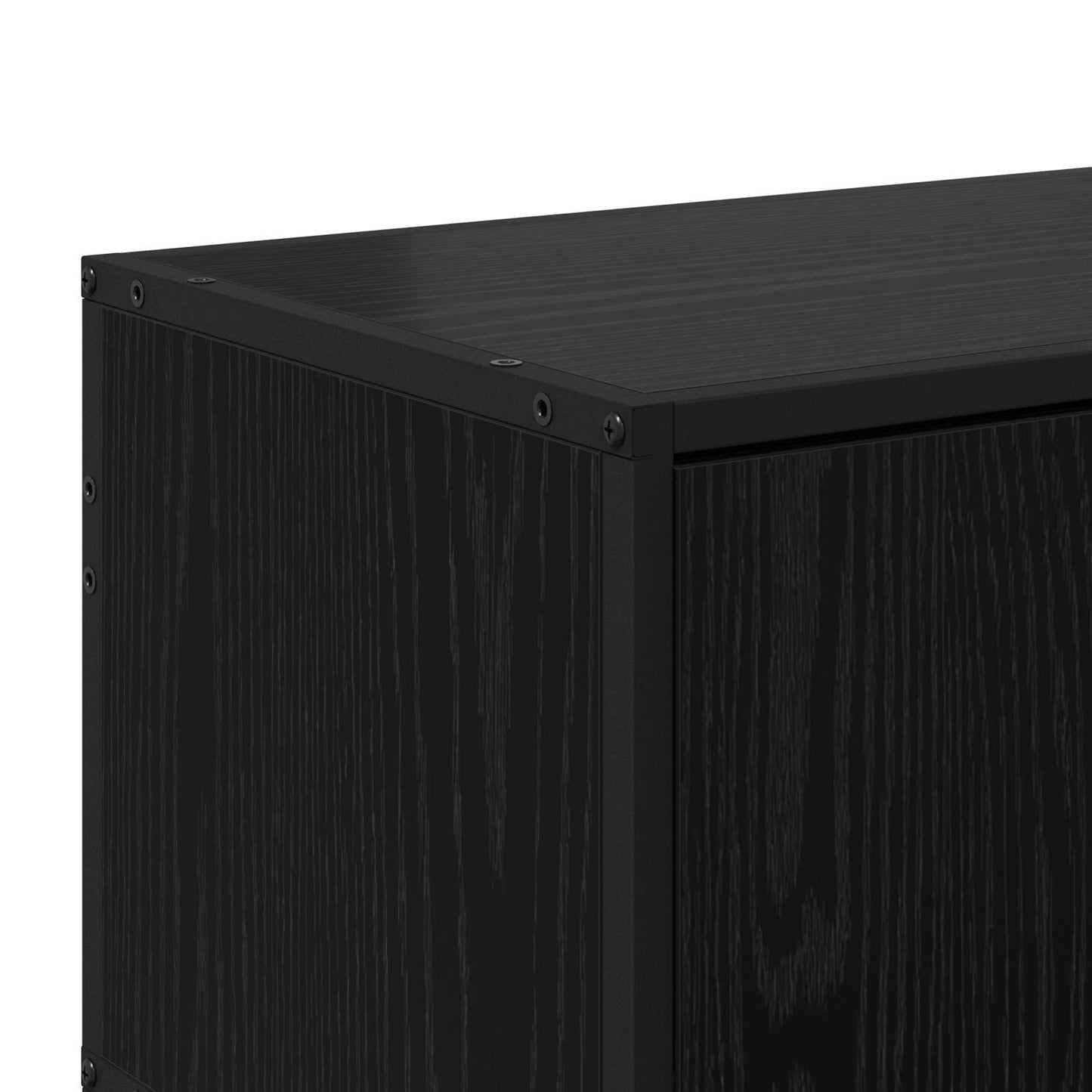 vidaXL Ντουλάπι TV 80 x 34,5 x 40 εκ Μαύρη Δρυς Επεξεργασμένο Ξύλο