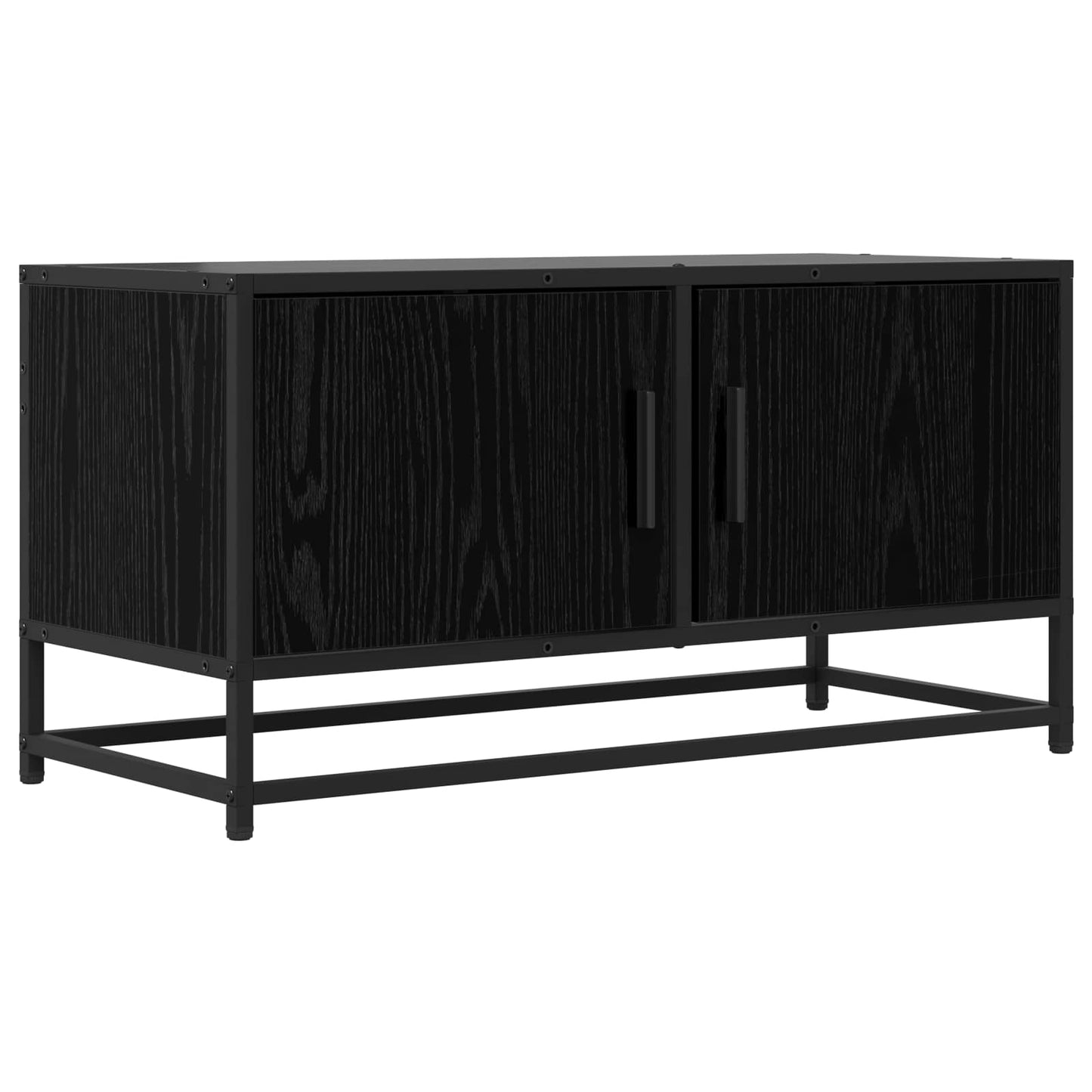 vidaXL Ντουλάπι TV 80 x 34,5 x 40 εκ Μαύρη Δρυς Επεξεργασμένο Ξύλο