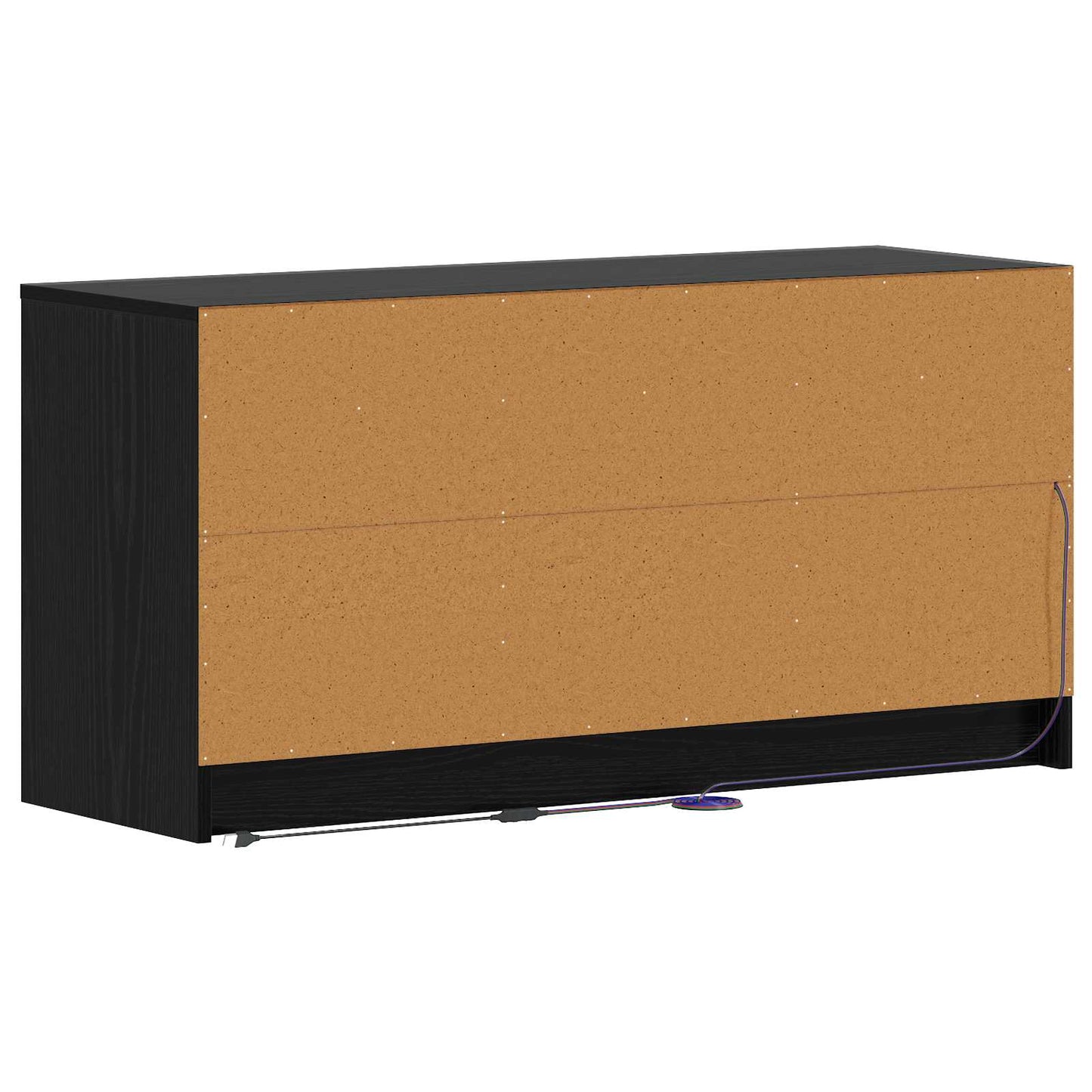 vidaXL Ντουλάπι TV 100 x 34 x 50 εκ Μαύρη Δρυς Επεξεργασμένο Ξύλο