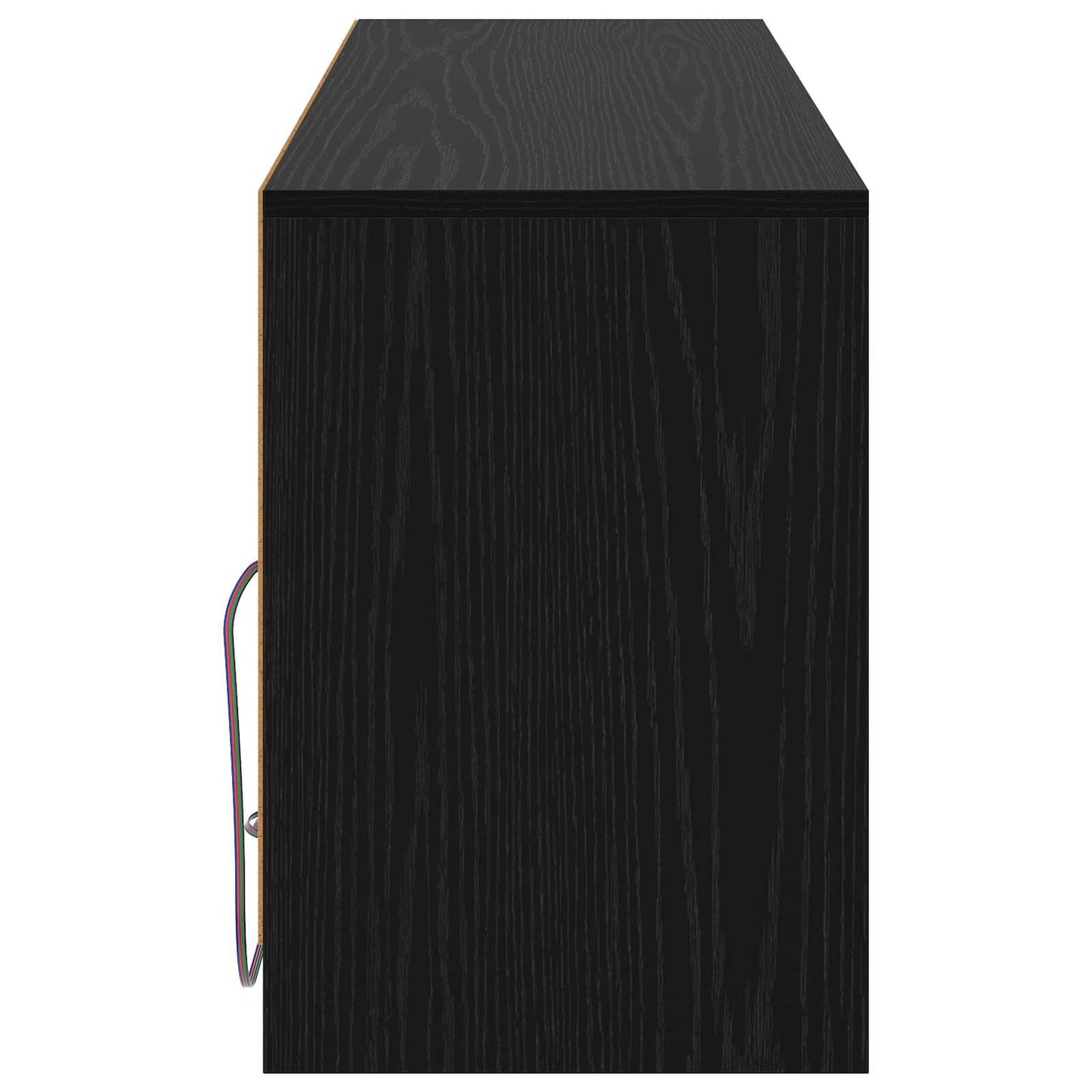 vidaXL Ντουλάπι TV 100 x 34 x 50 εκ Μαύρη Δρυς Επεξεργασμένο Ξύλο