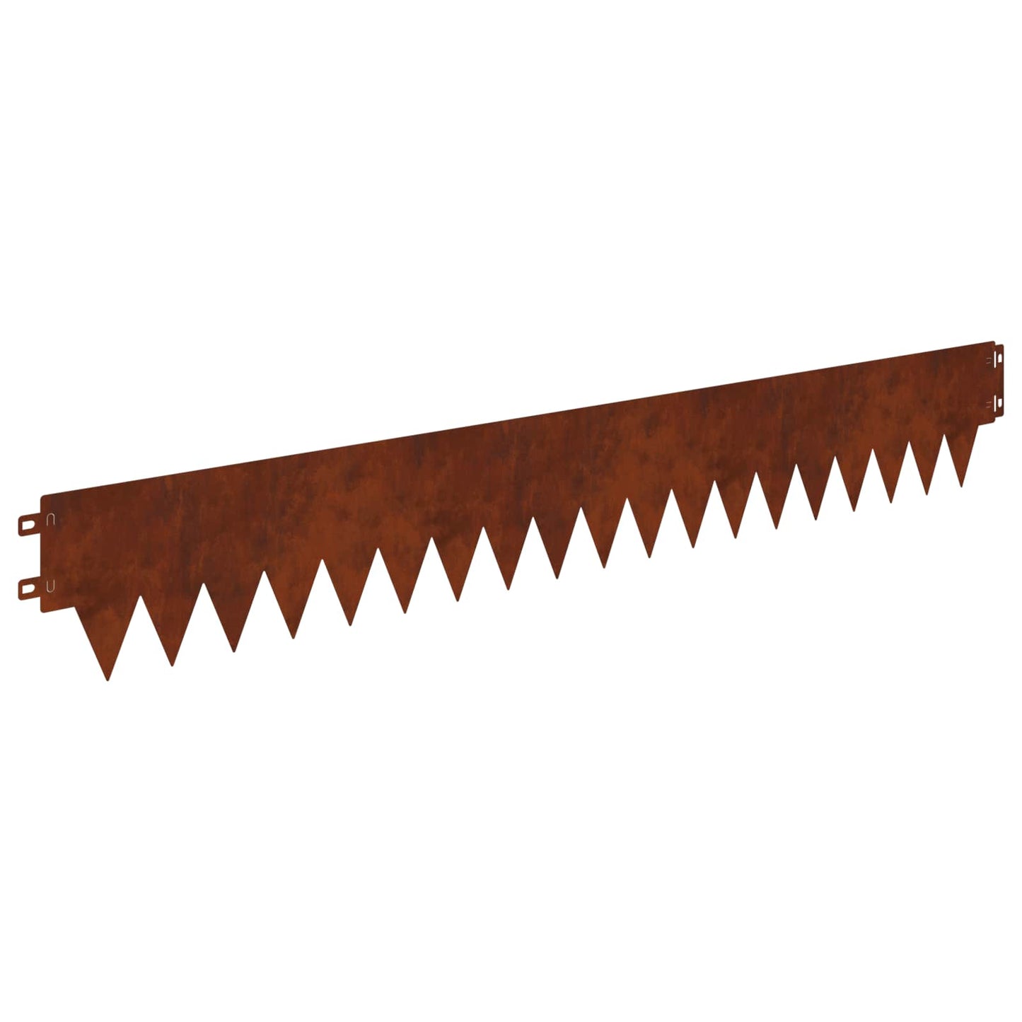 vidaXL Περίγραμμα γκαζόν 50 τμχ. 103 x 15 εκ μέταλλο Σκ rusty