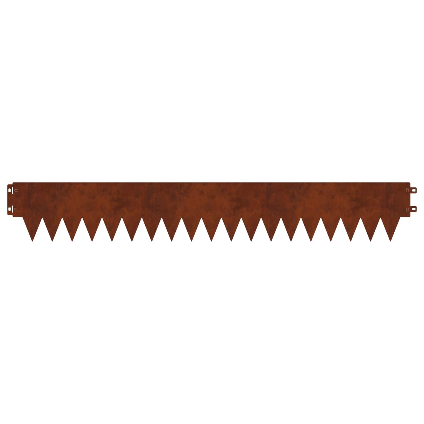 vidaXL Περίγραμμα γκαζόν 50 τμχ. 103 x 15 εκ μέταλλο Σκ rusty