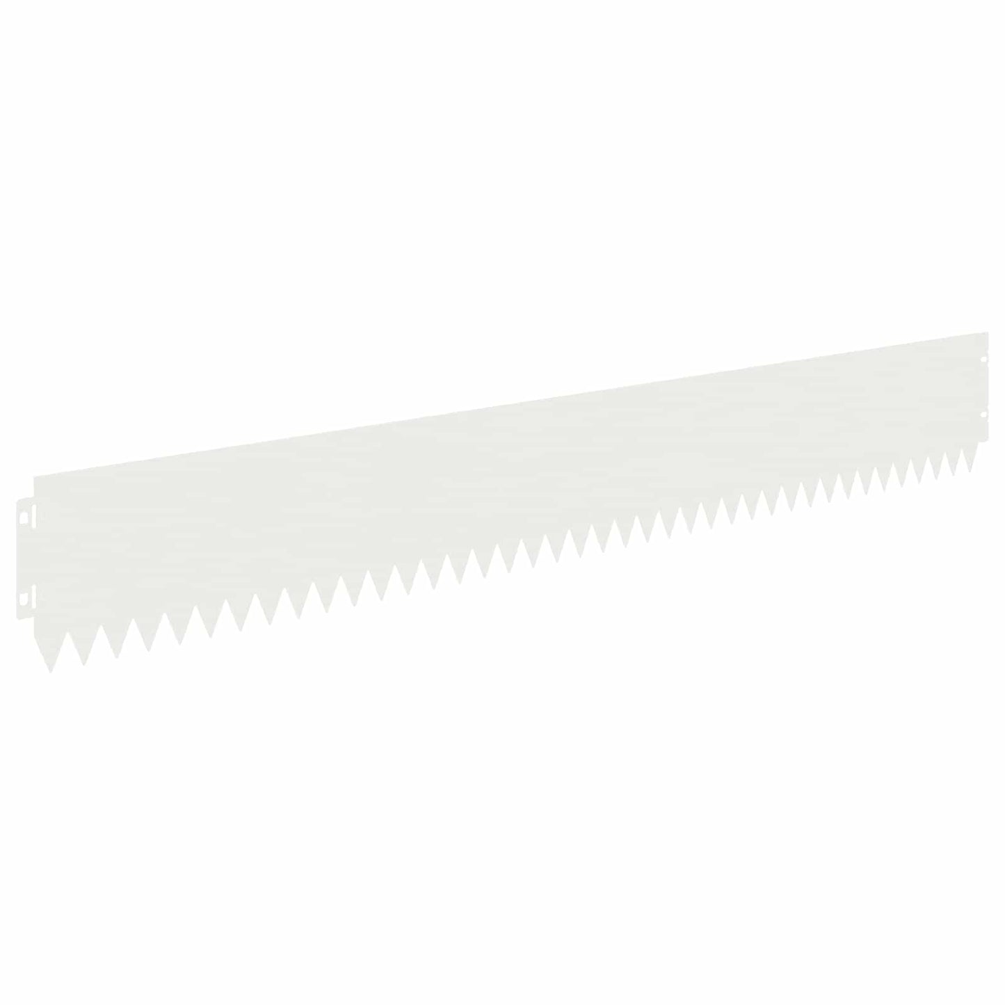 vidaXL Περίγραμμα γκαζόν 30 τμχ. 103 x 15 εκ Ατσάλι Λευκό