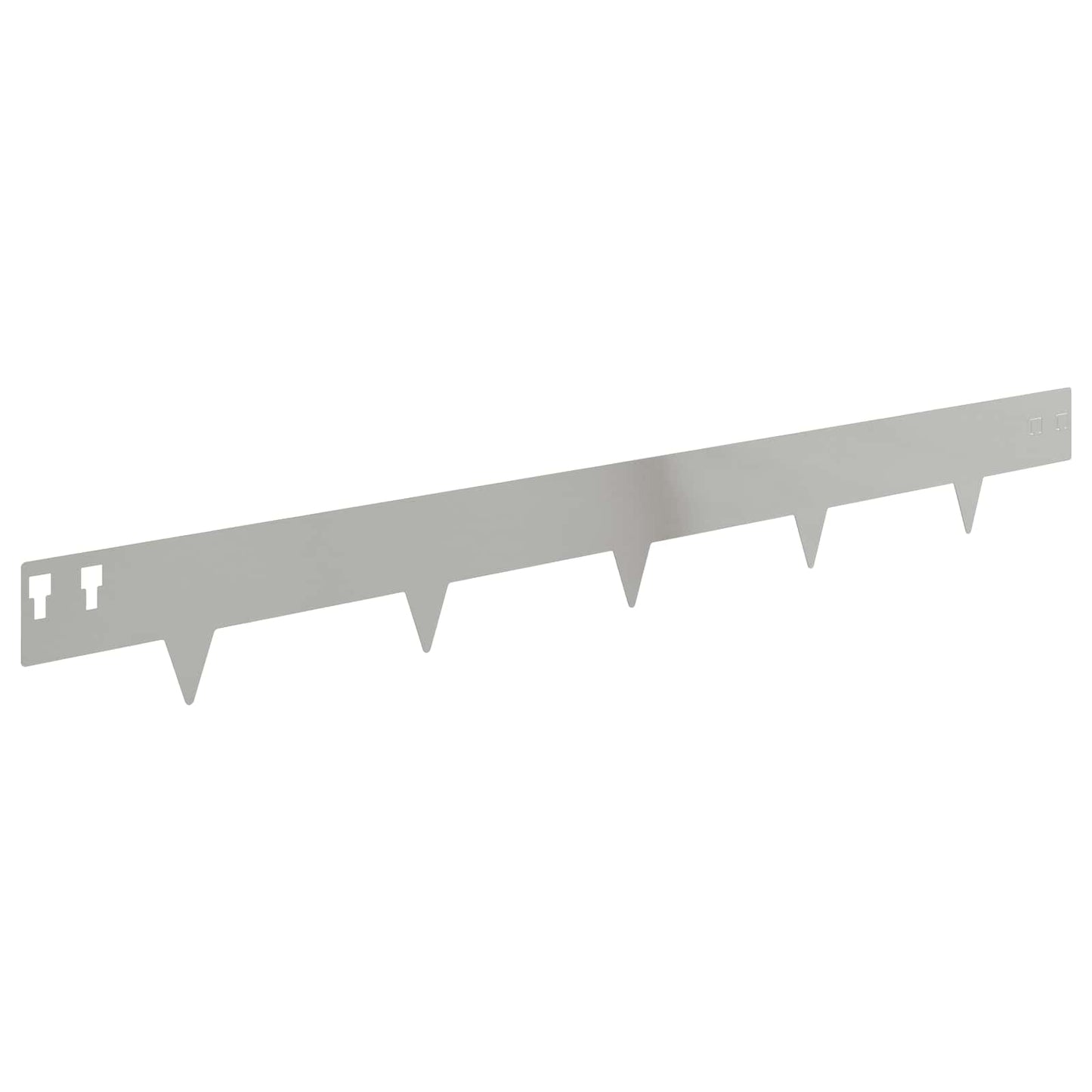 vidaXL Περίγραμμα γκαζόν 30 τμχ. 100 x 12 cm Ατσάλι Ασημί