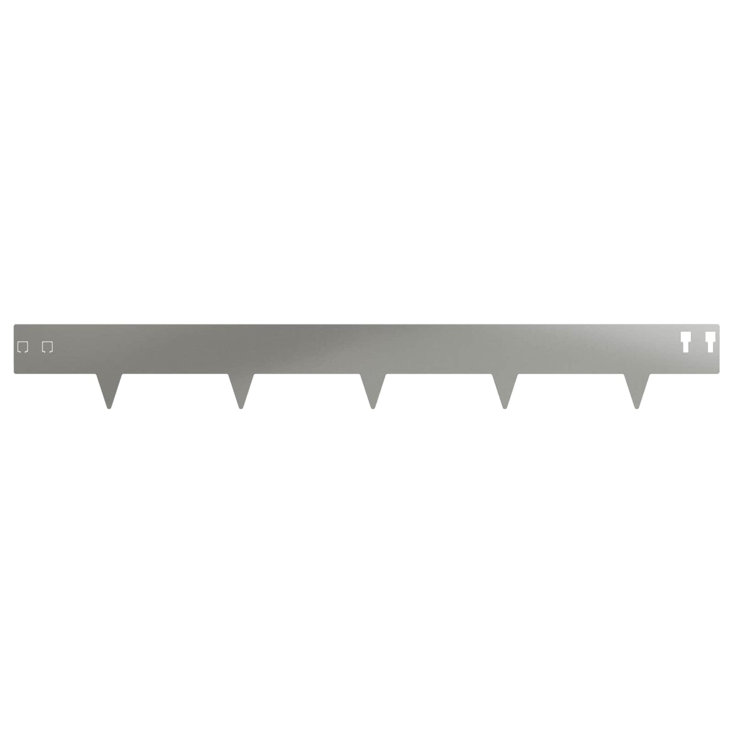 vidaXL Περίγραμμα γκαζόν 50 τμχ. 100 x 12 cm Ατσάλι Ασημί