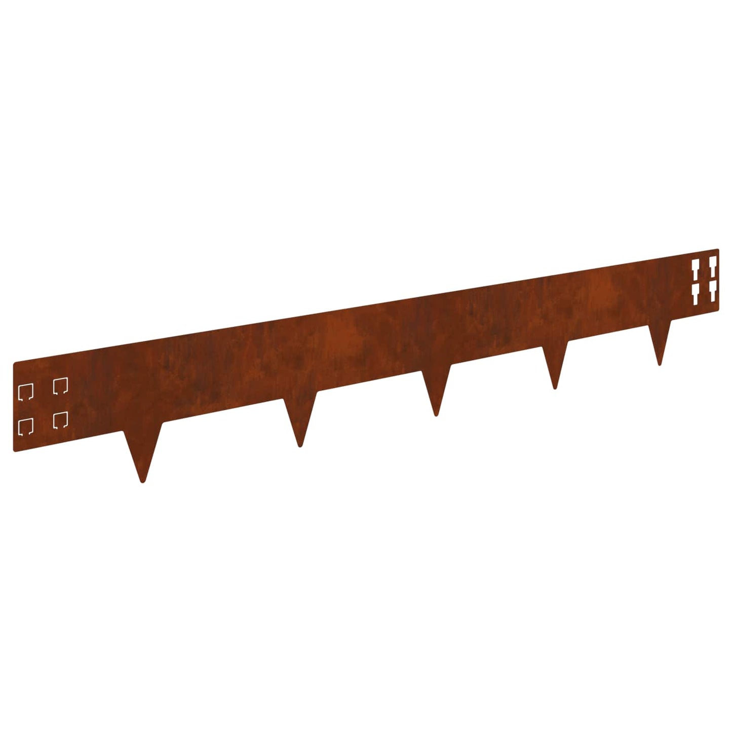 vidaXL Περίγραμμα γκαζόν 30 τμχ. 100 x 15 cm Ατσάλι Σκ rusty