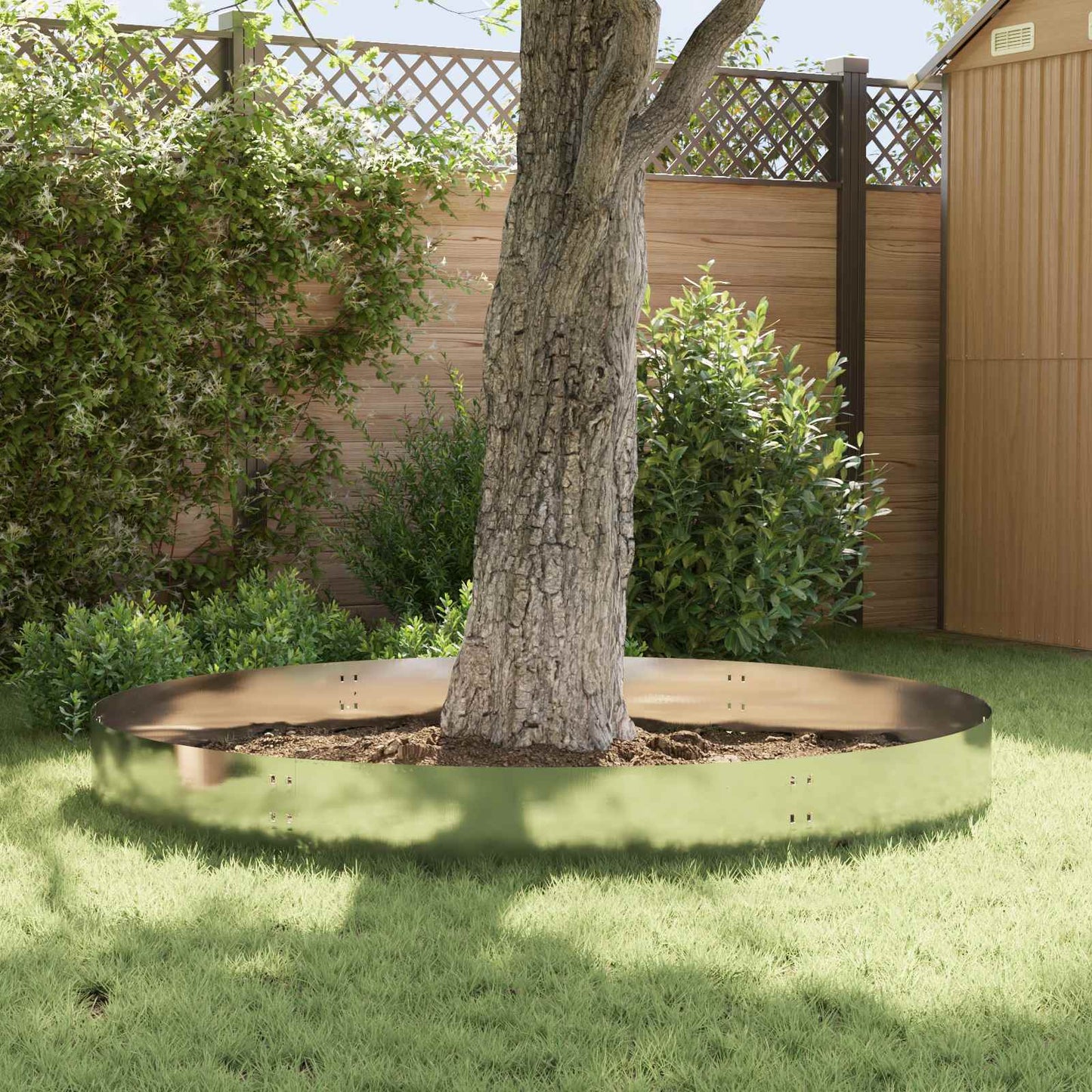 vidaXL Περίγραμμα γκαζόν 20 τμχ. 100 x 30 cm Ατσάλι Ασημί