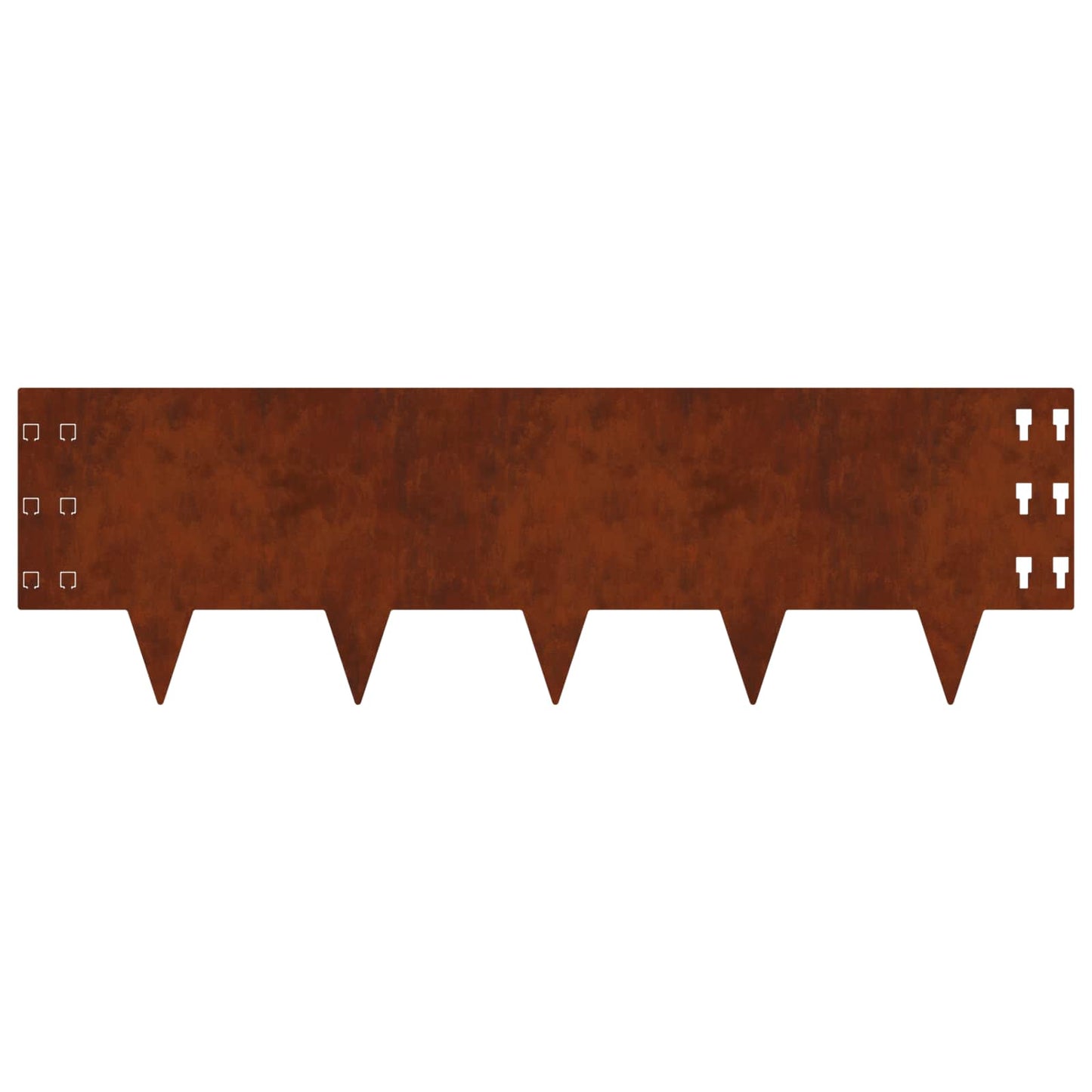 vidaXL Περίγραμμα γκαζόν 30 τμχ. 100 x 30 cm Ατσάλι Σκ rusty