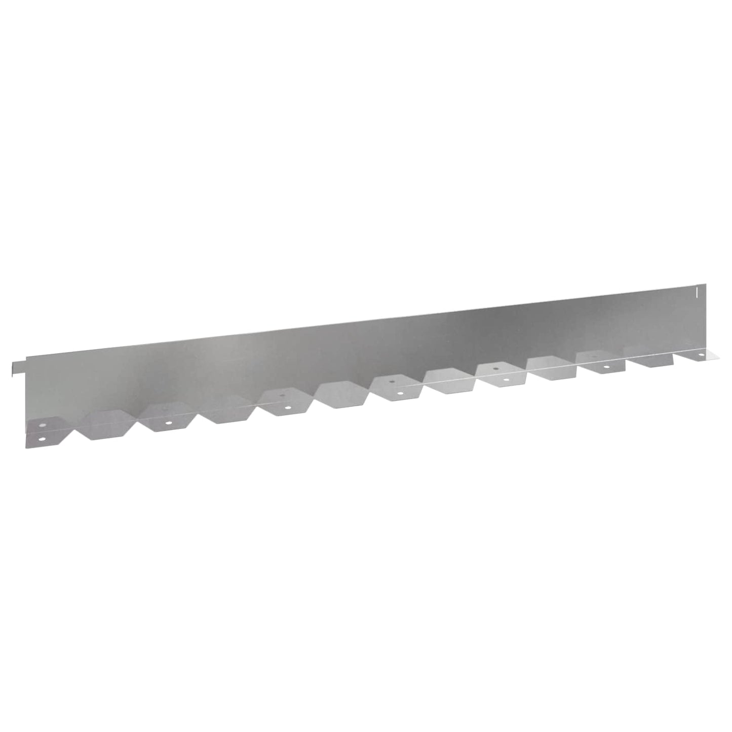 vidaXL Περίγραμμα γκαζόν 10 τμχ. 102 x 10 x 4 εκ. Ατσάλι Ασημί