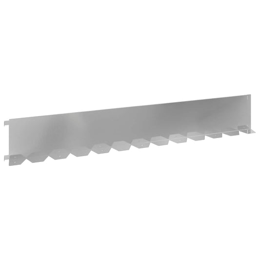 vidaXL Περίγραμμα γκαζόν 10 τμχ. 102 x 15 x 4 εκ. Ατσάλι Ασημί