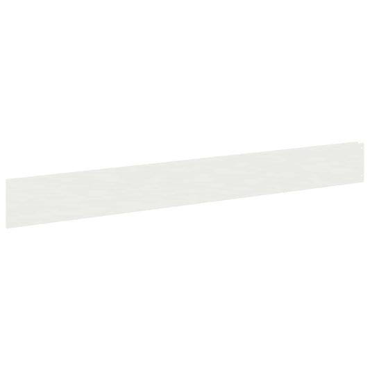 vidaXL Περίγραμμα γκαζόν 30 τμχ. 100 x 12 cm Ατσάλι Λευκό
