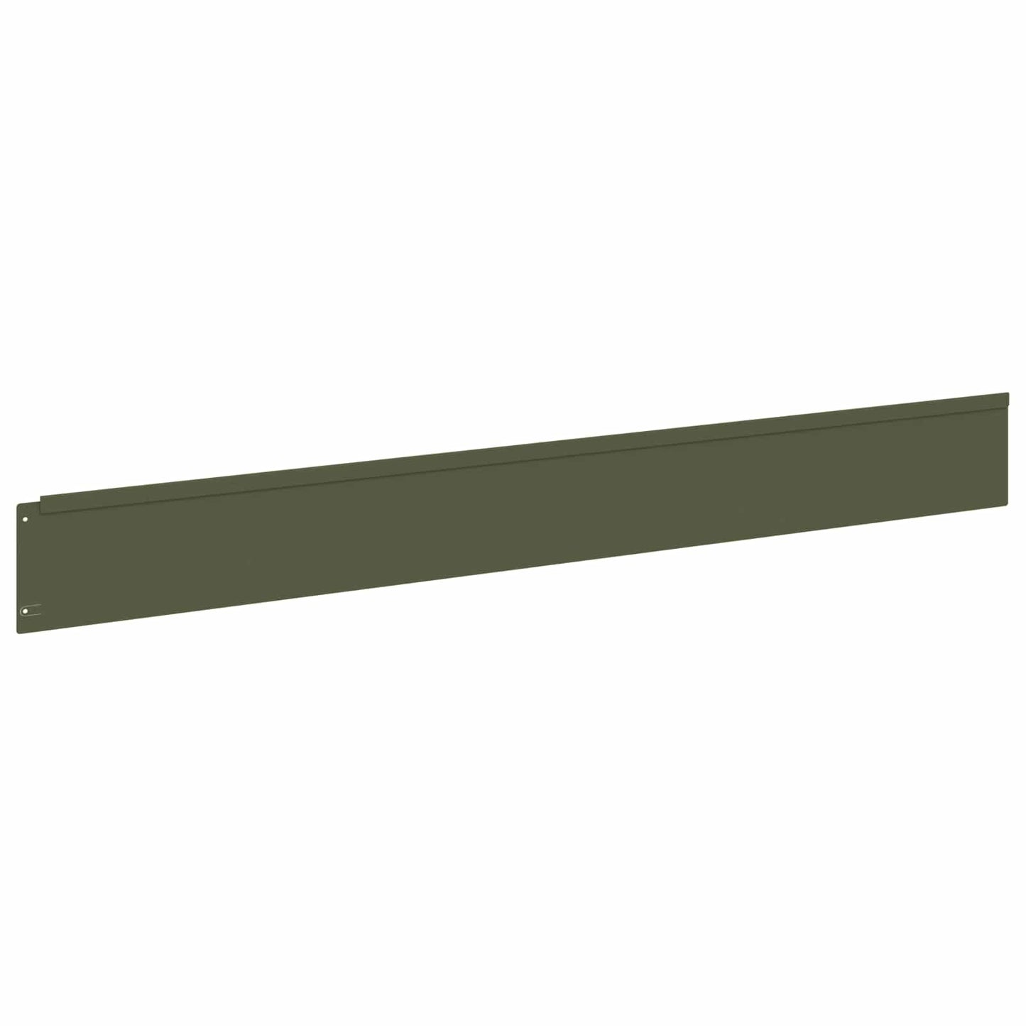 vidaXL Περίγραμμα γκαζόν 50 pcs 100 x 12 cm Ατσάλι Λαδί