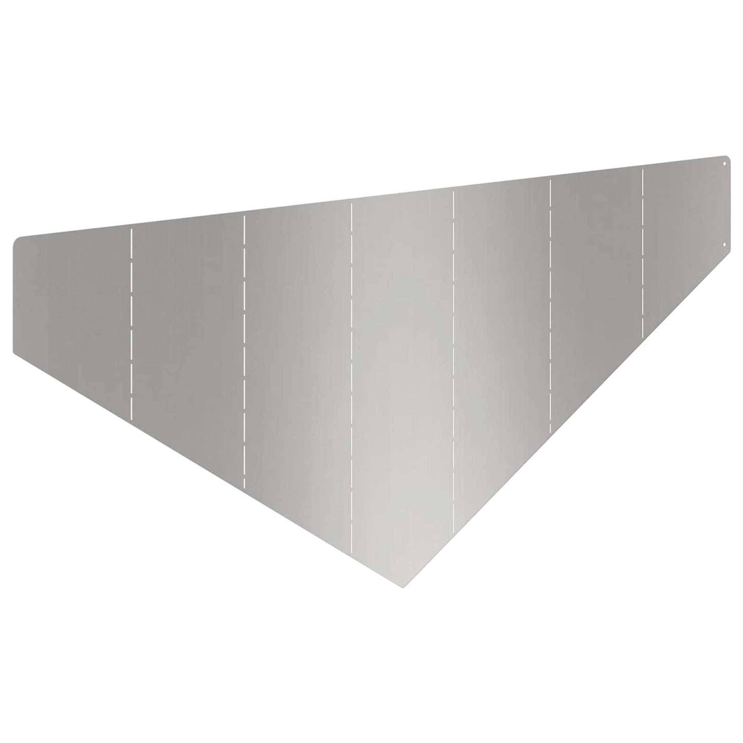 vidaXL Περίγραμμα γκαζόν 4 τμχ. 100 x 45 cm Ατσάλι Ασημί