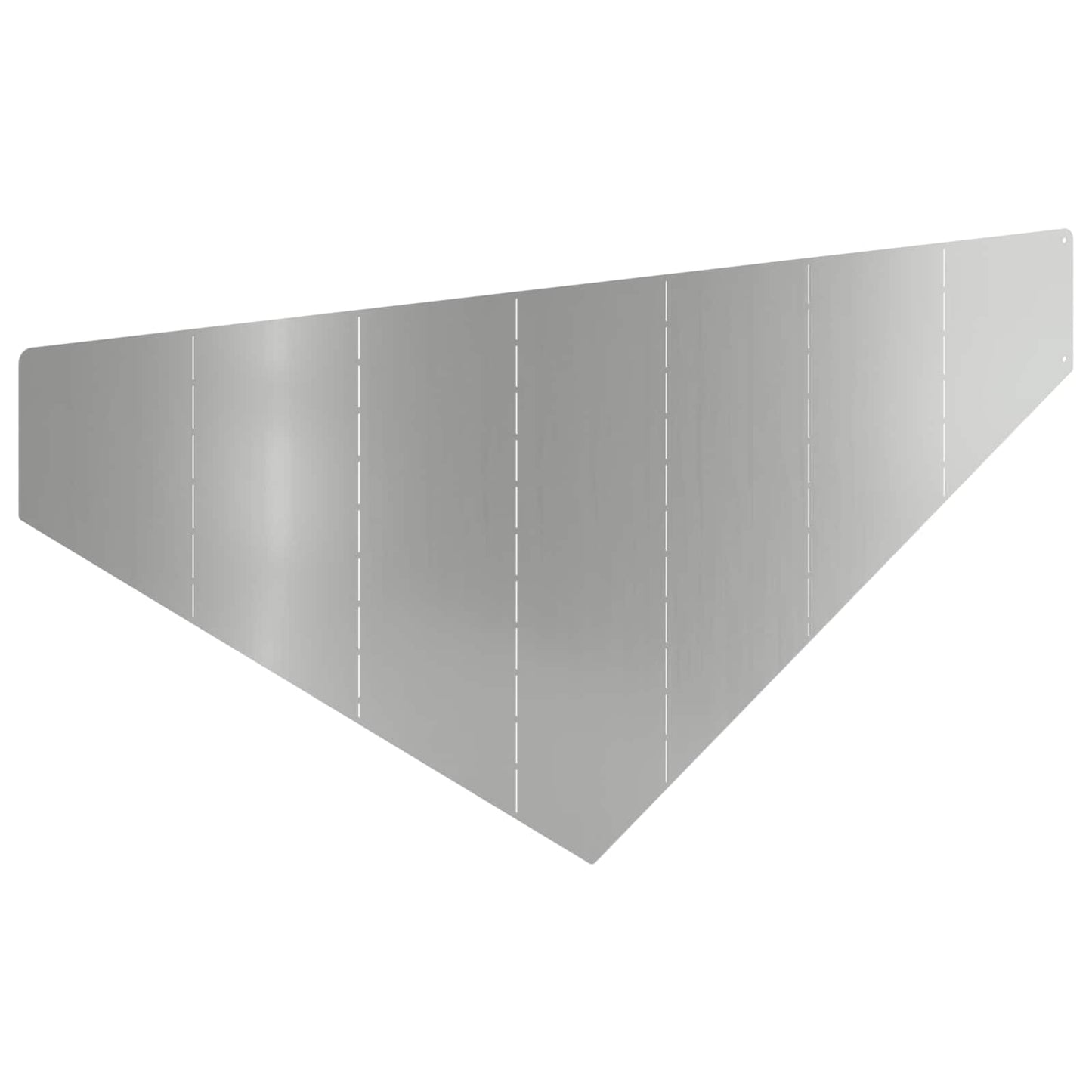 vidaXL Περίγραμμα γκαζόν 4 τμχ. 100 x 45 cm Ατσάλι Ασημί