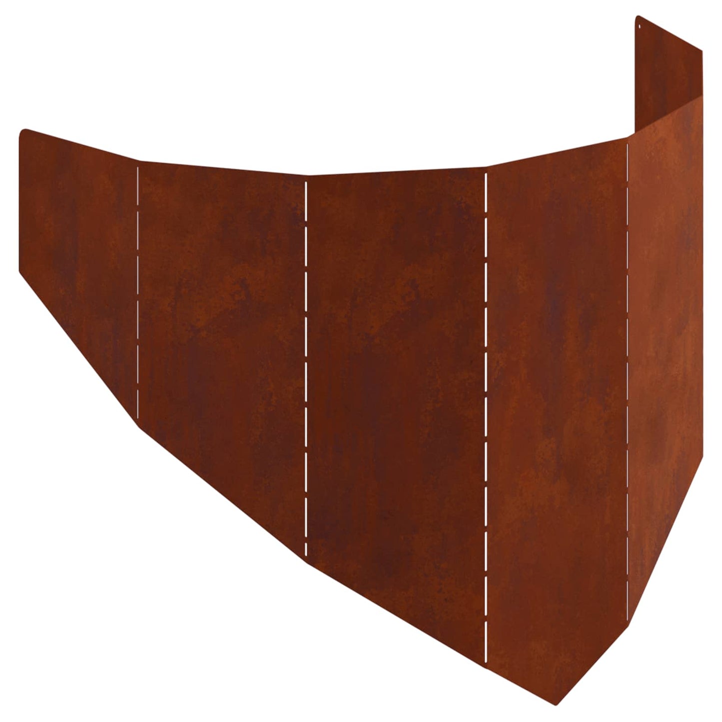 vidaXL Περίγραμμα γκαζόν 100 x 45 cm Ατσάλι Σκ rusty