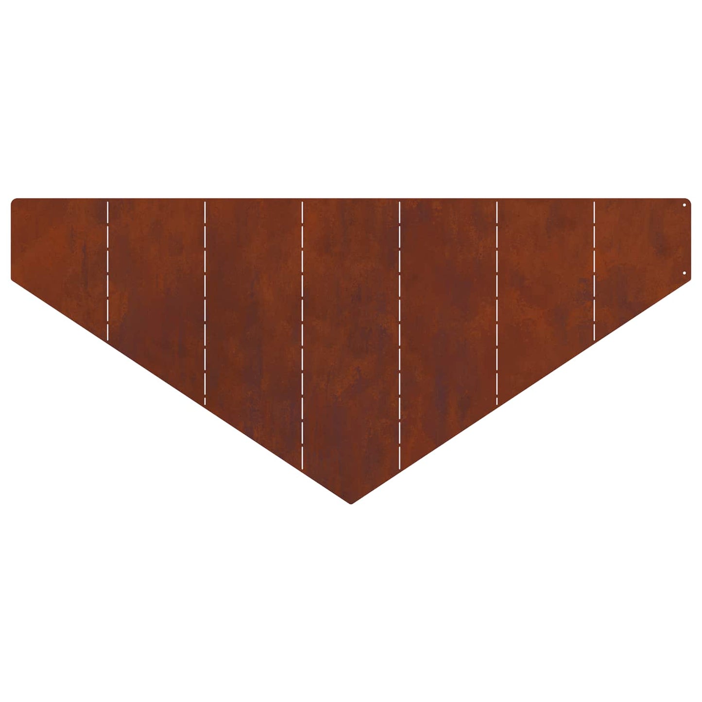 vidaXL Περίγραμμα γκαζόν 100 x 45 cm Ατσάλι Σκ rusty