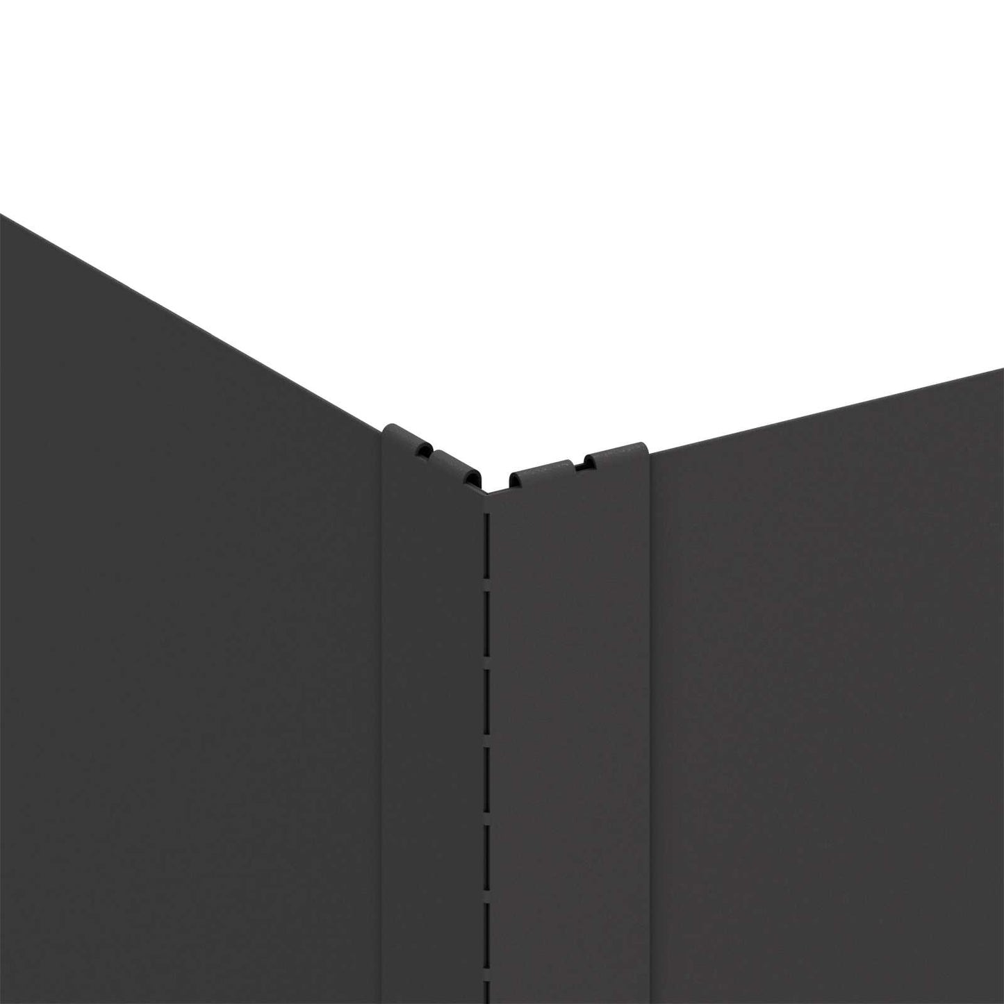 vidaXL Περίγραμμα γκαζόν 4 pcs 60 x 60 x 20 εκ Ατσάλι Μαύρο