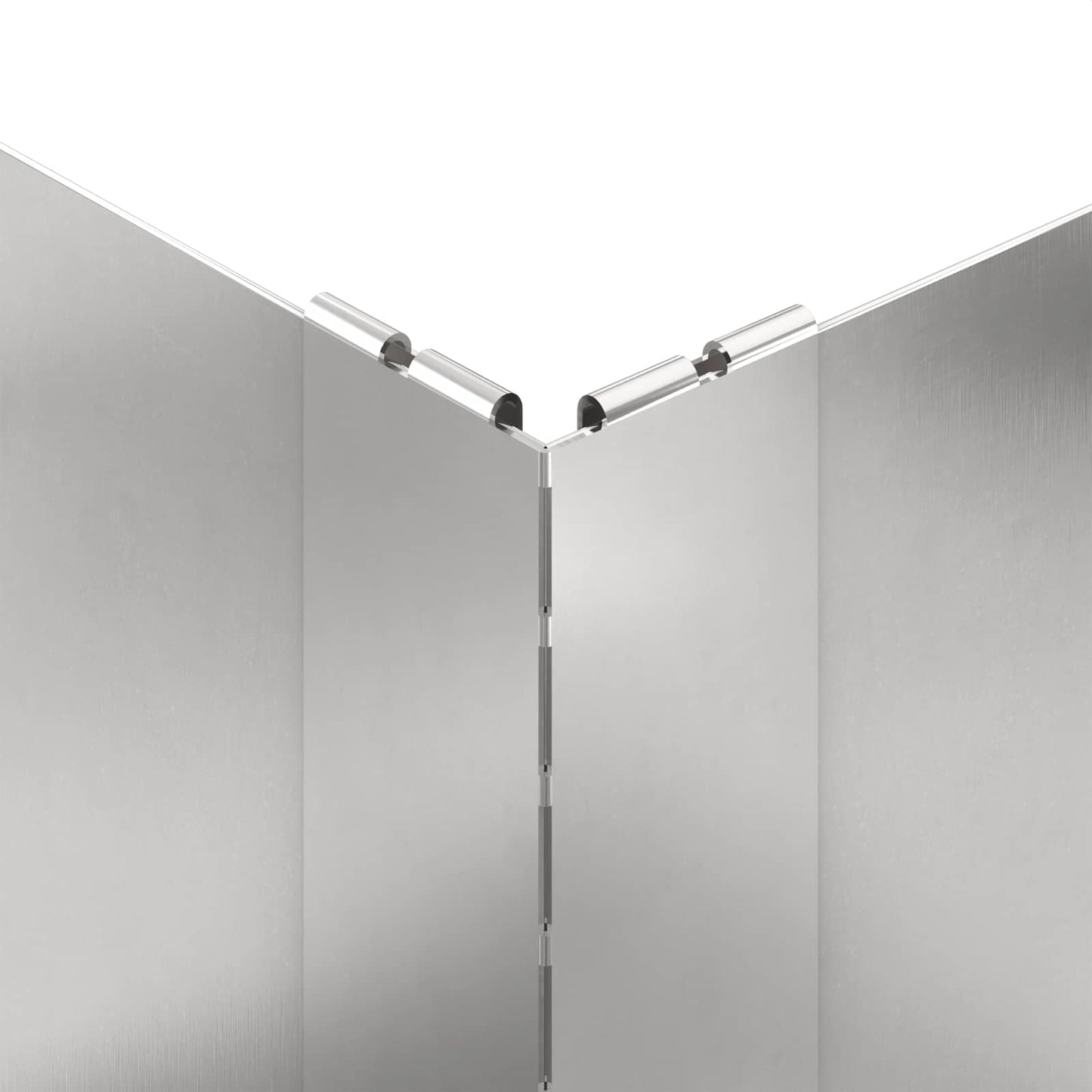 vidaXL Περίγραμμα γκαζόν 4 τμχ. 100 x 60 x 35 cm Ατσάλι Ασημί