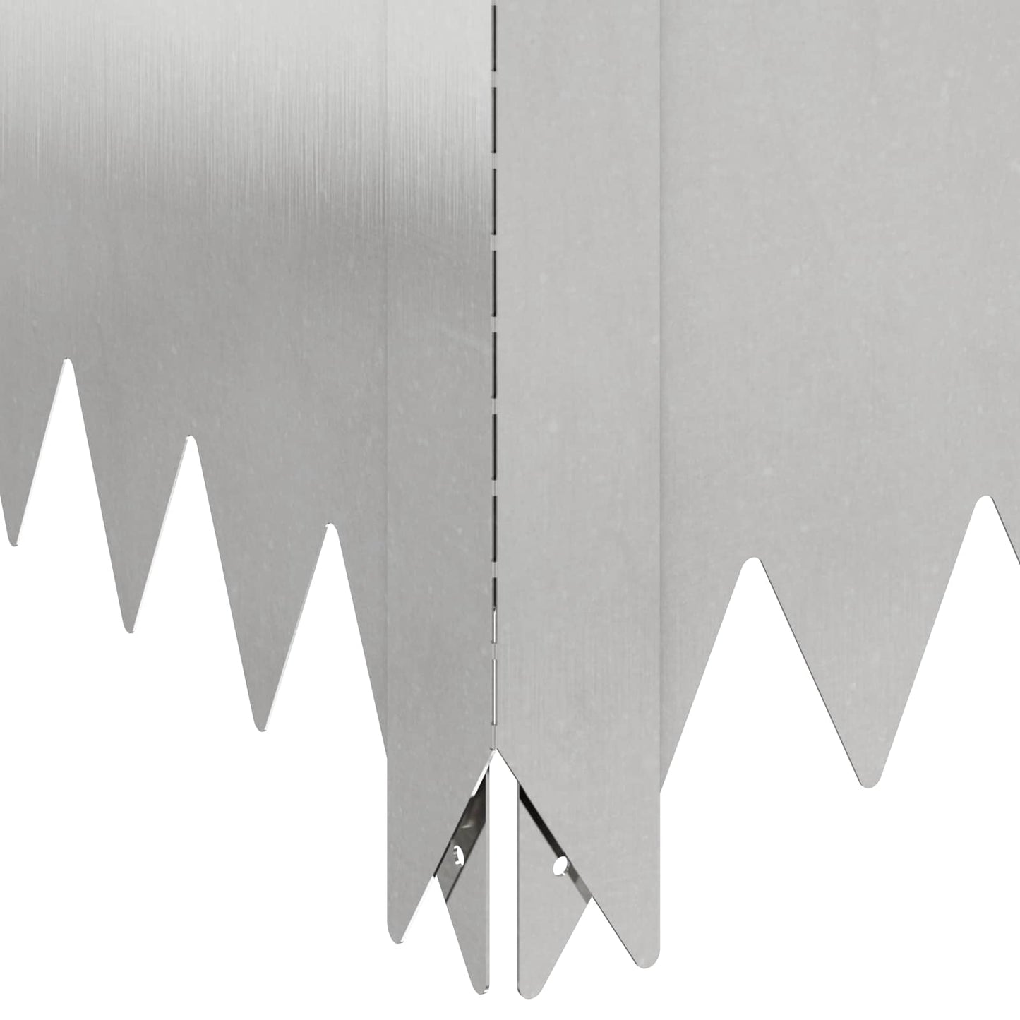 vidaXL Περίγραμμα γκαζόν 4 τμχ. 100 x 100 x 20 cm Ατσάλι Ασημί