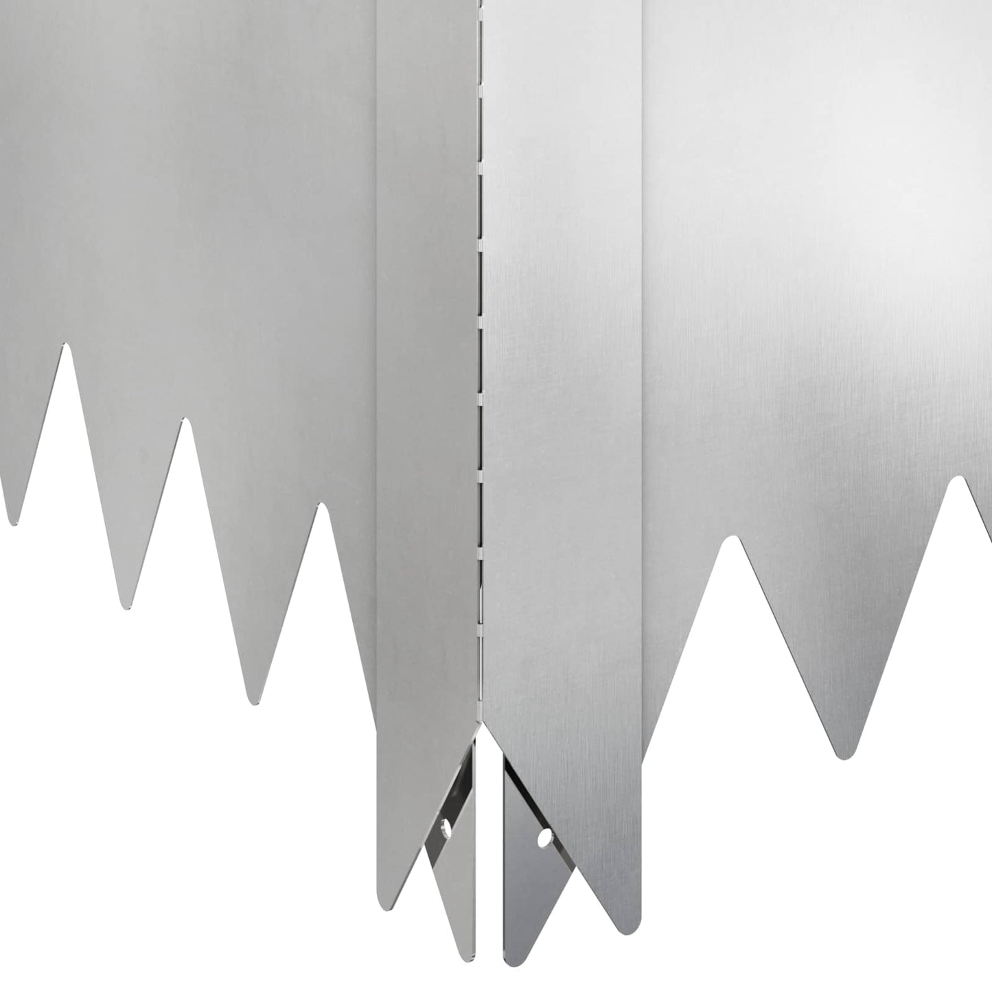 vidaXL Περίγραμμα γκαζόν 100 x 100 x 35 cm Ατσάλι Ασημί