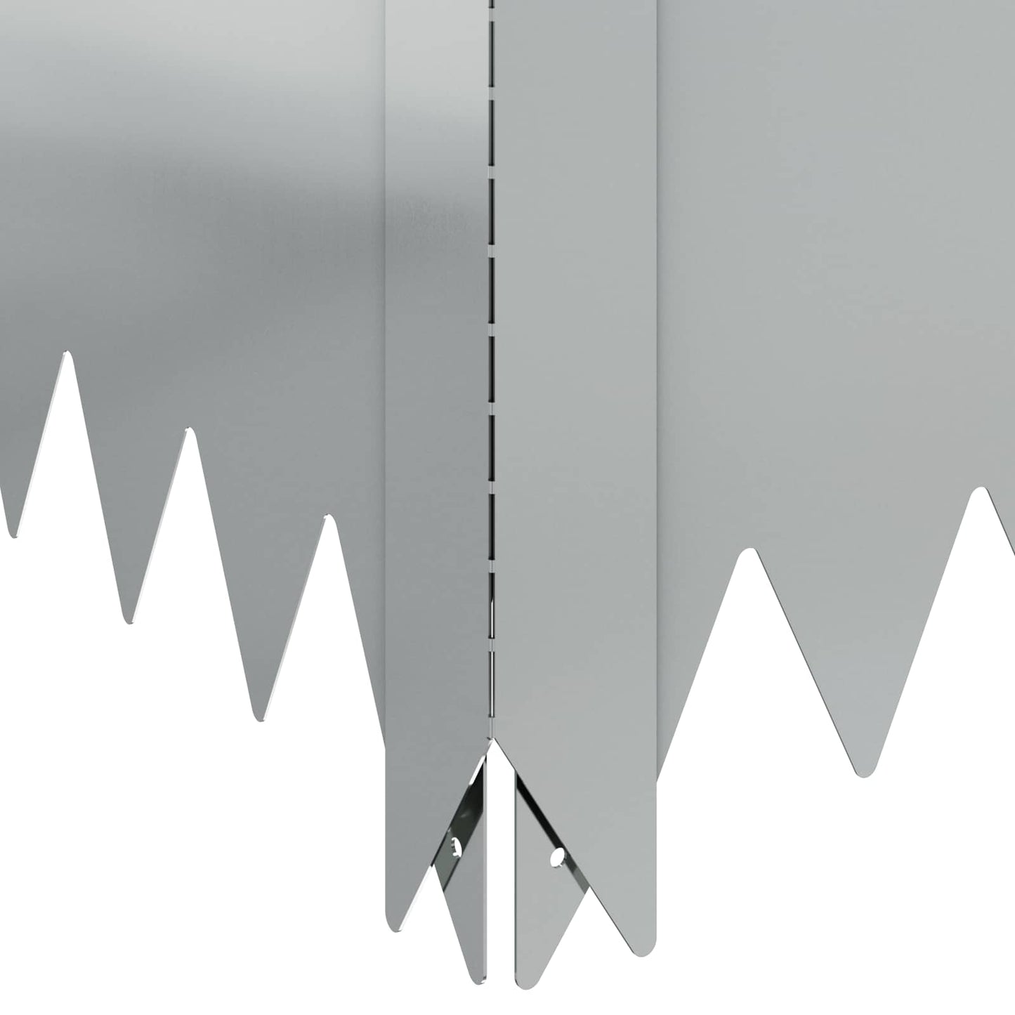 vidaXL Περίγραμμα γκαζόν 4 τμχ. 100 x 100 x 35 cm Ατσάλι Ασημί