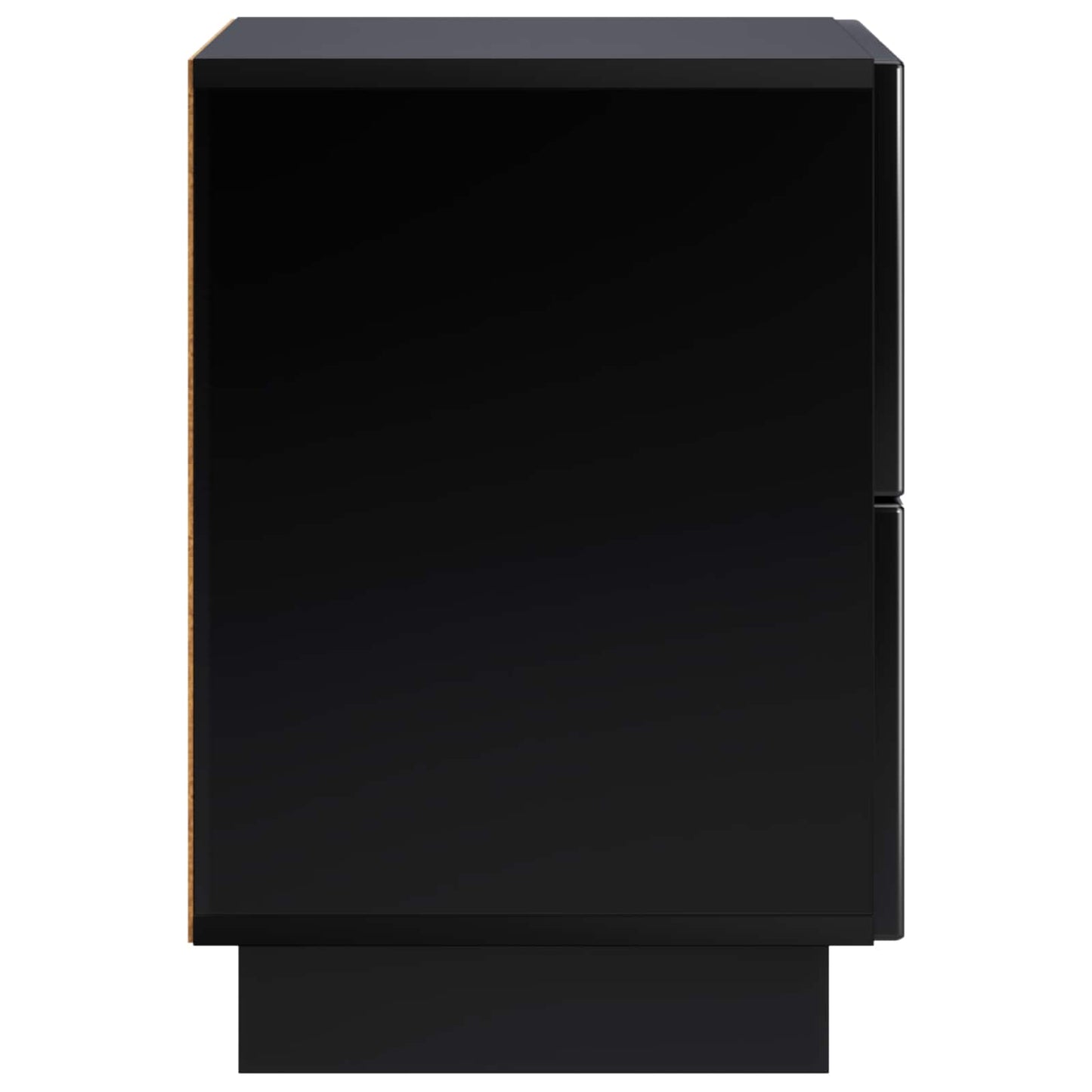 vidaXL Κομοδίνο 2 τεμ. Μαύρο 33,5 x 34,5 x 50 εκ Επεξεργασμένο Ξύλο