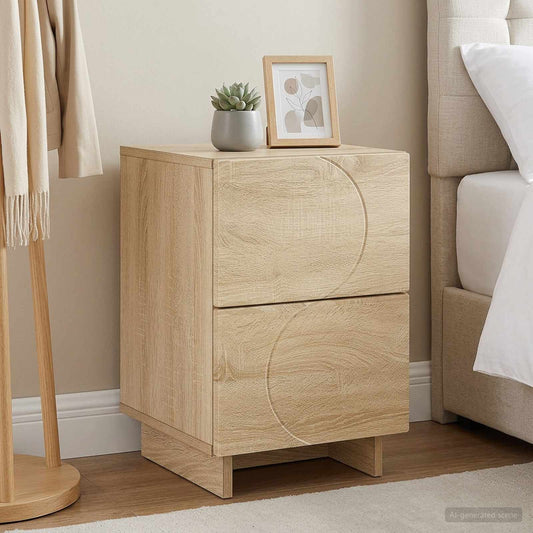 vidaXL Κομοδίνο Sonoma Δρυς 33,5 x 34,5 x 50 εκ Επεξεργασμένο Ξύλο