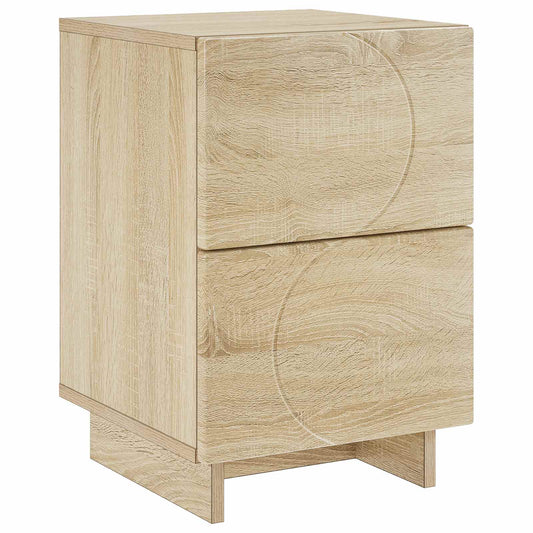 vidaXL Κομοδίνο Sonoma Δρυς 33,5 x 34,5 x 50 εκ Επεξεργασμένο Ξύλο