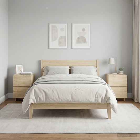 vidaXL Κομοδίνο 2 τεμ. Sonoma Δρυς 33,5 x 34,5 x 50 εκ