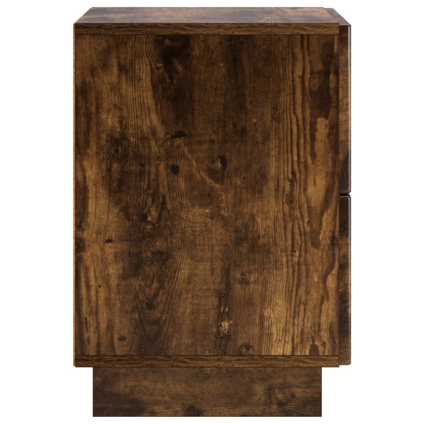vidaXL Κομοδίνο 2 τεμ. Καπνιστή δρυς 33,5 x 34,5 x 50 εκ