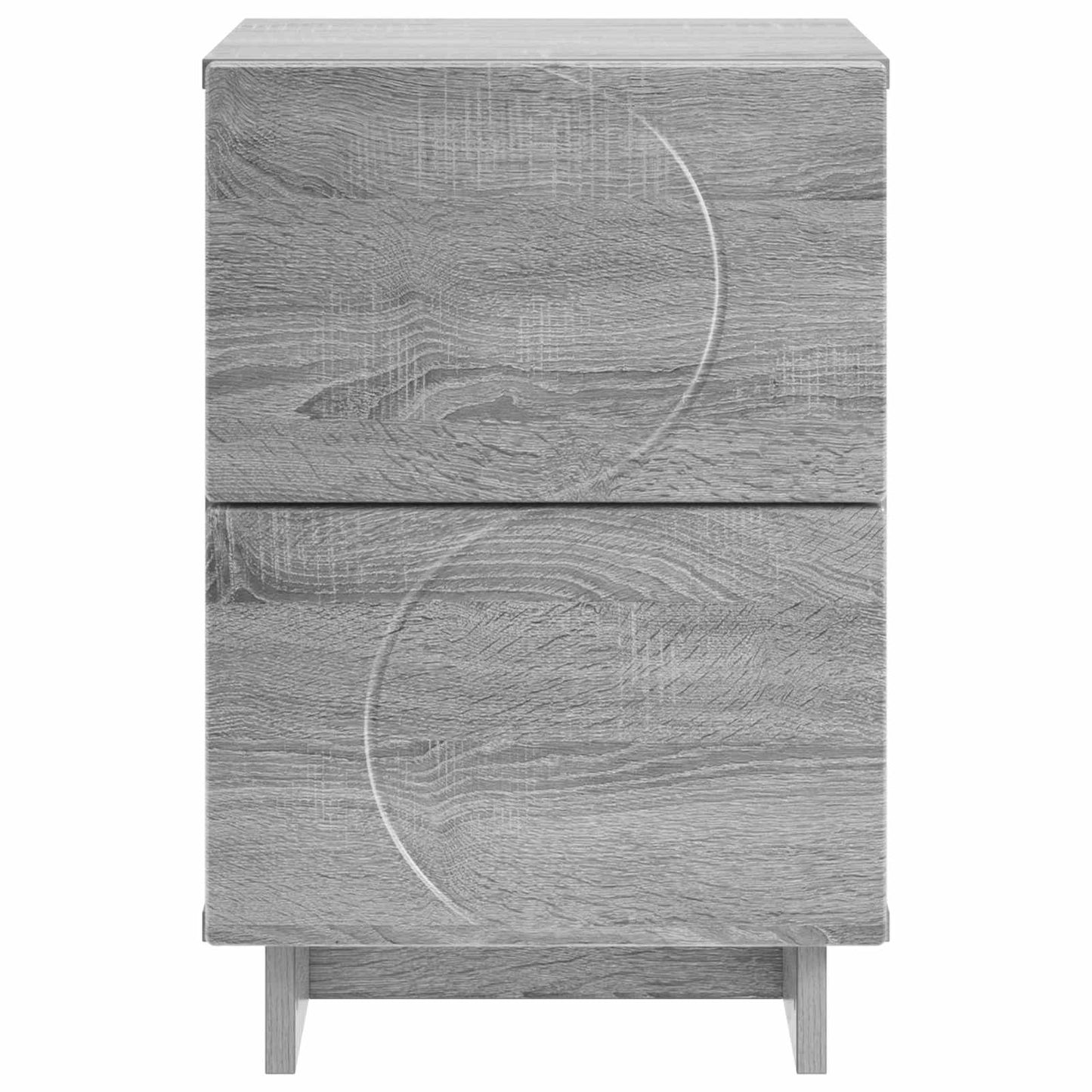 vidaXL Κομοδίνο 2 τεμ. Γκρι Sonoma 33,5 x 34,5 x 50 εκ