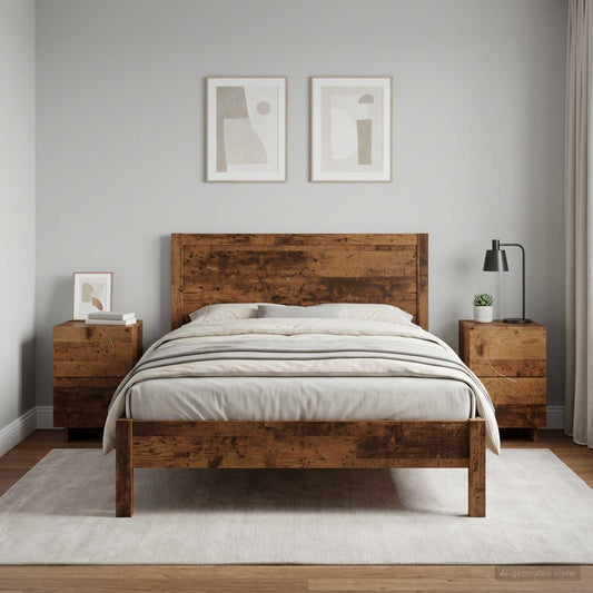 vidaXL Κομοδίνο 2 τεμ. Ξύλο δρυός 33,5 x 34,5 x 50 εκ