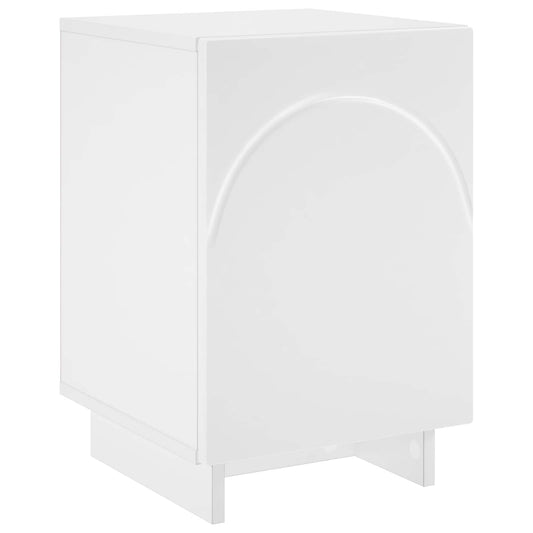 vidaXL Κομοδίνο Λευκό 33,5 x 34,5 x 50 εκ Επεξεργασμένο Ξύλο