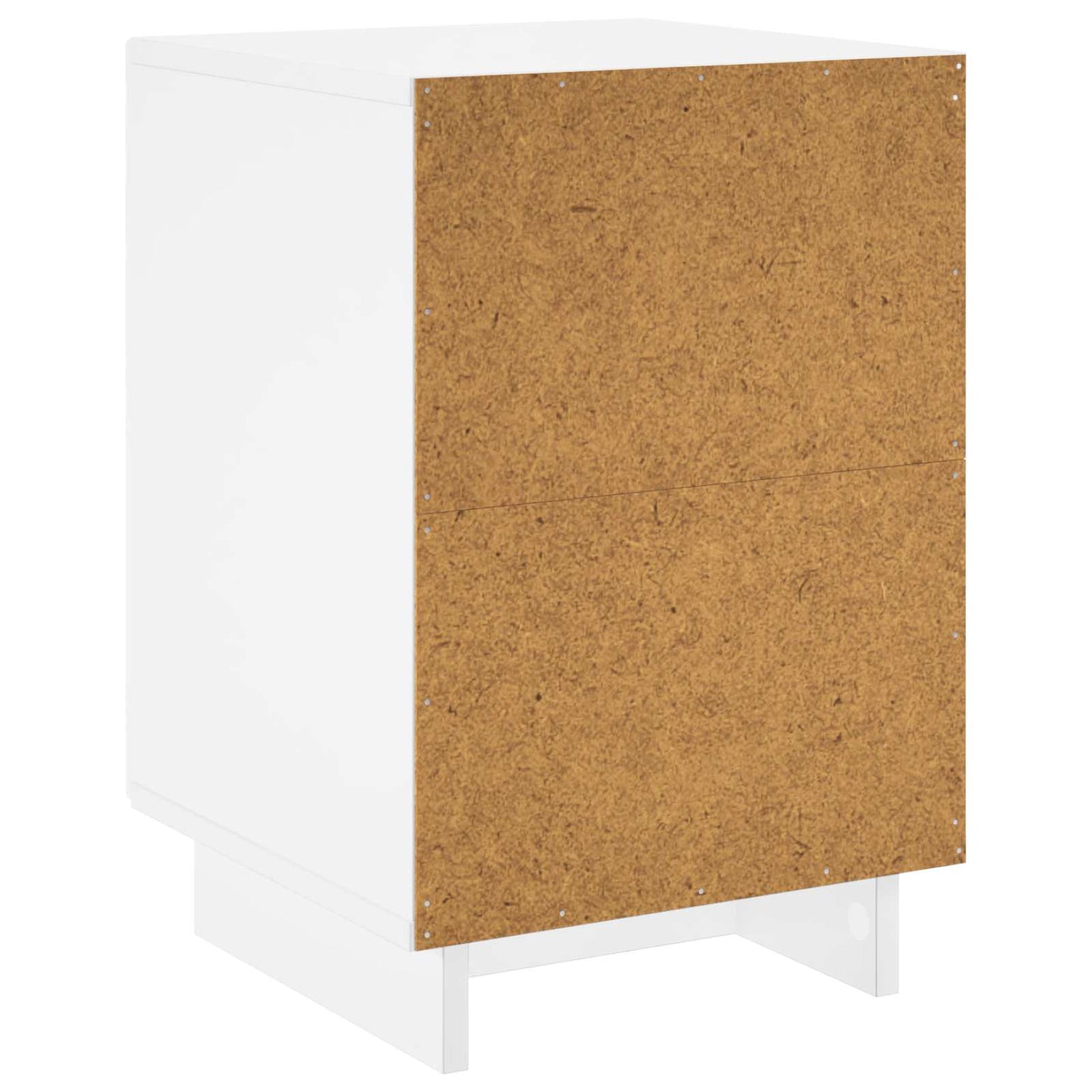 vidaXL Κομοδίνο 2 pcs Λευκό 33,5 x 34,5 x 50 εκ Επεξεργασμένο Ξύλο