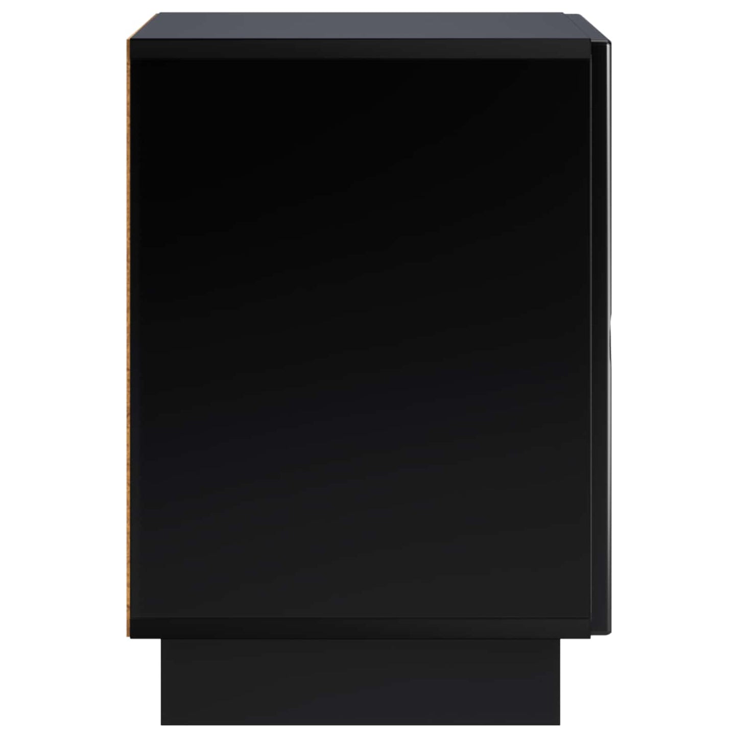 vidaXL Κομοδίνο 2 pcs Μαύρο 33,5 x 34,5 x 50 εκ Επεξεργασμένο Ξύλο