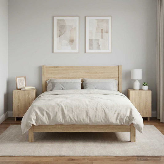 vidaXL Κομοδίνο 2 τεμ. Sonoma Δρυς 33,5 x 34,5 x 50 εκ