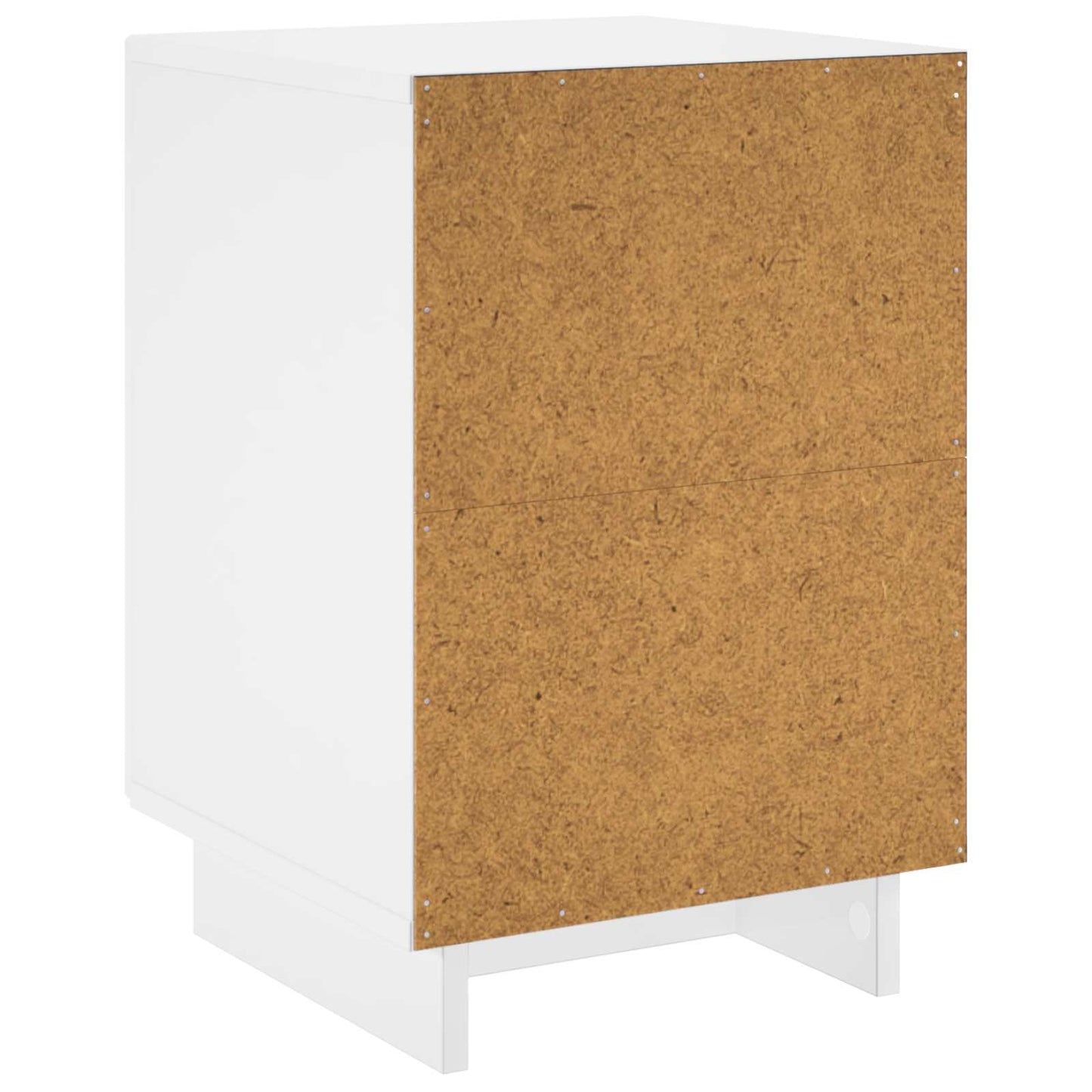 vidaXL Κομοδίνο Γυαλιστερό Λευκό 33,5 x 34,5 x 50 εκ