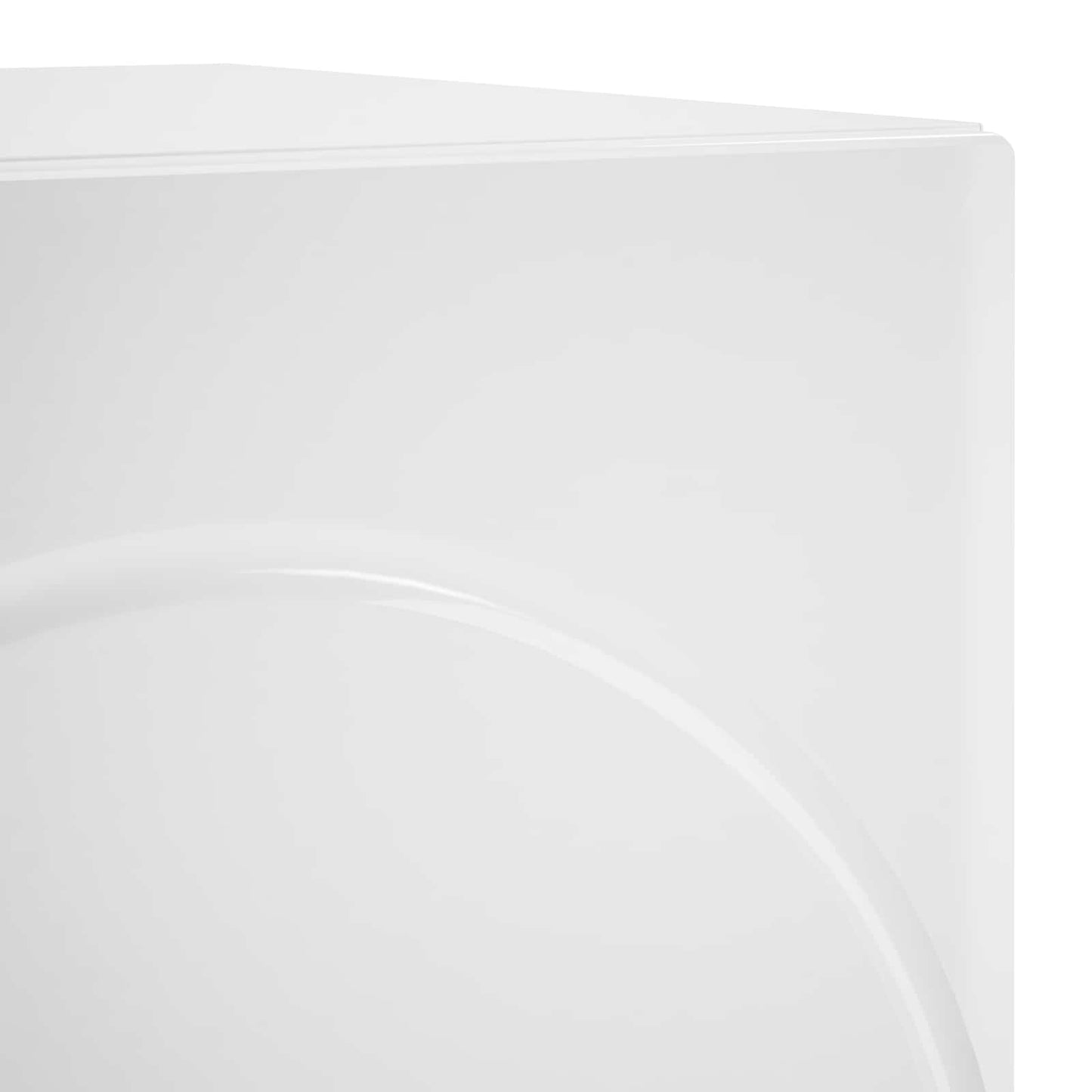 vidaXL Κομοδίνο 2 pcs Γυαλιστερό Λευκό 33,5 x 34,5 x 50 εκ