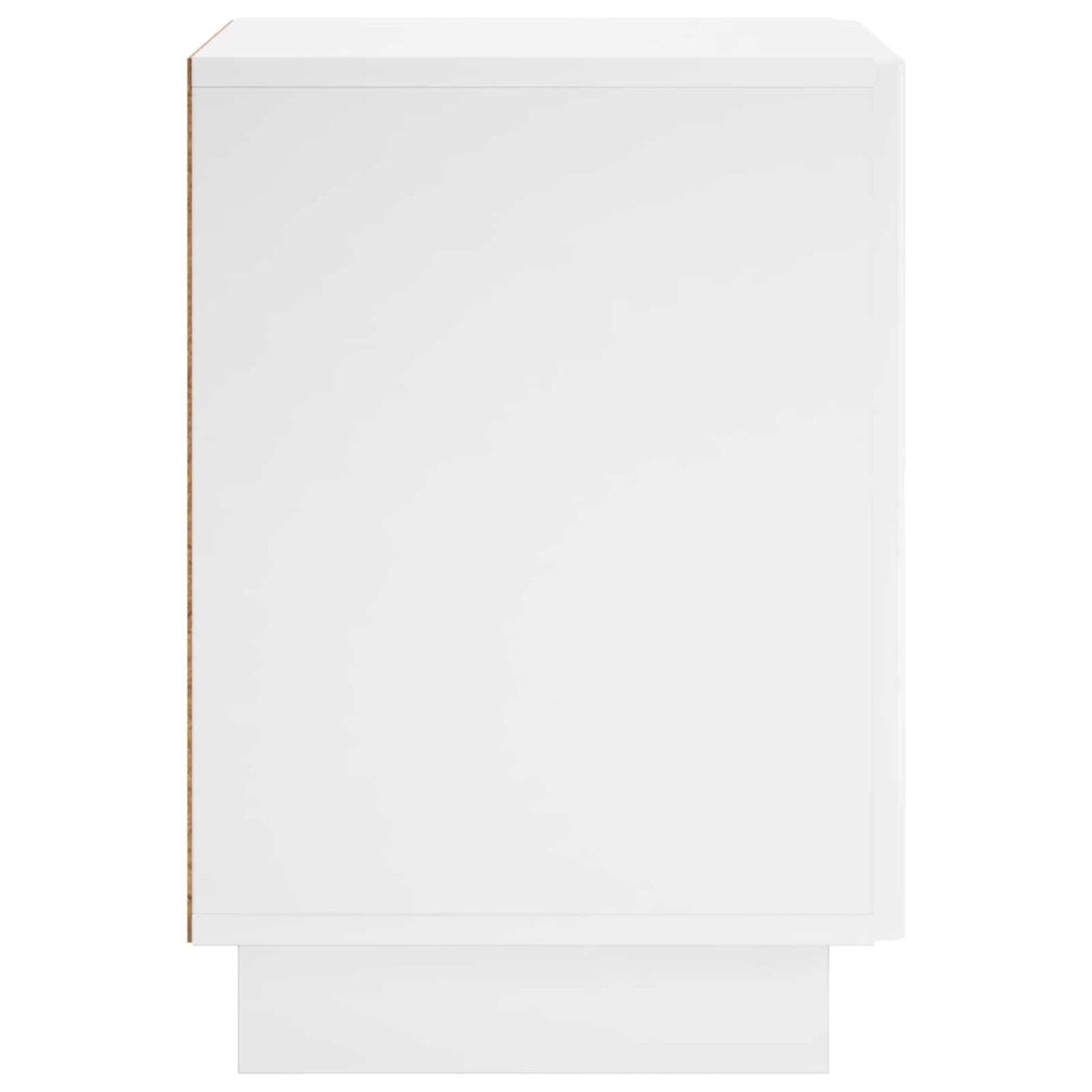 vidaXL Κομοδίνο 2 pcs Γυαλιστερό Λευκό 33,5 x 34,5 x 50 εκ